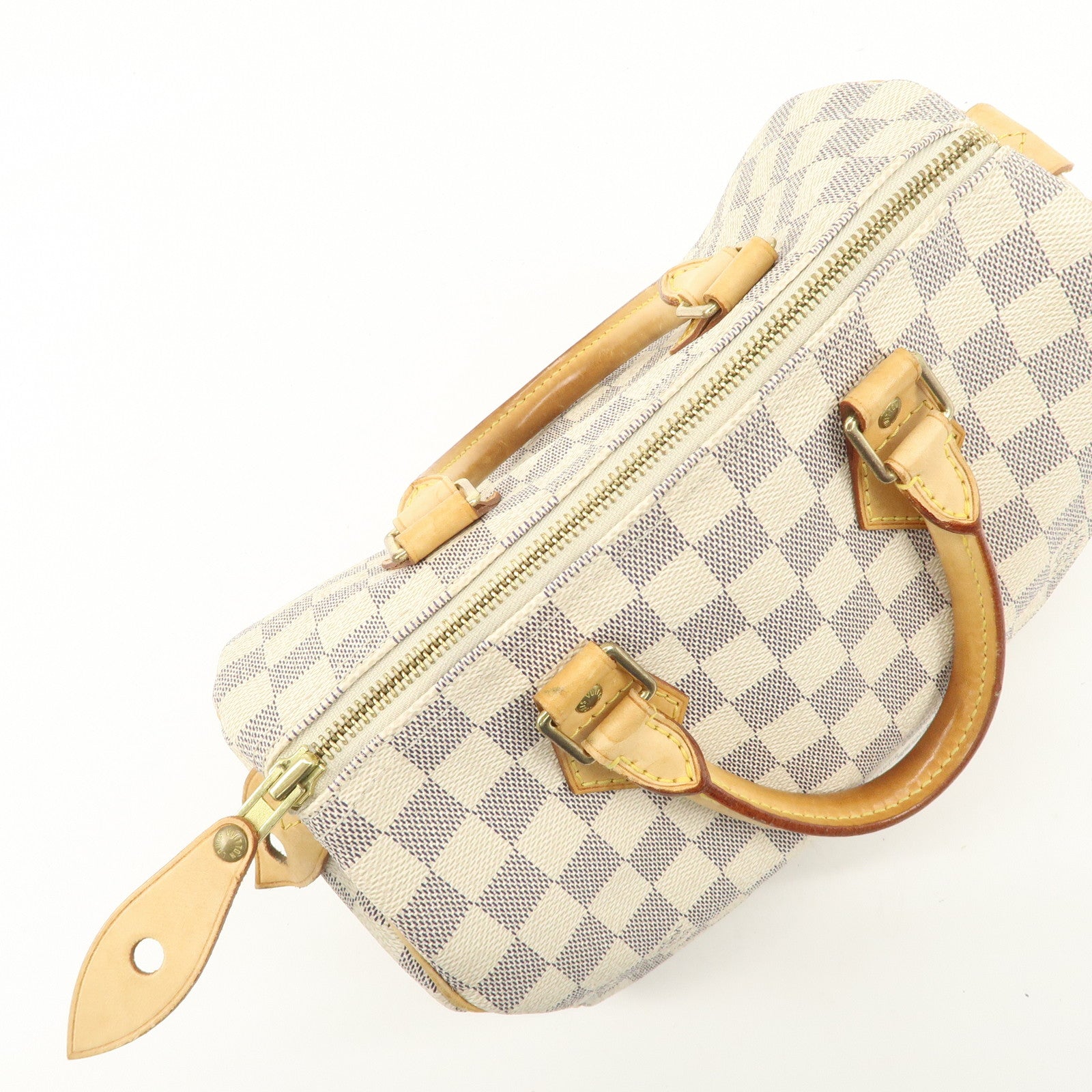 Louis Vuitton Damier Azur Speedy 25 Boston Bag Hand Bag N41534 Used