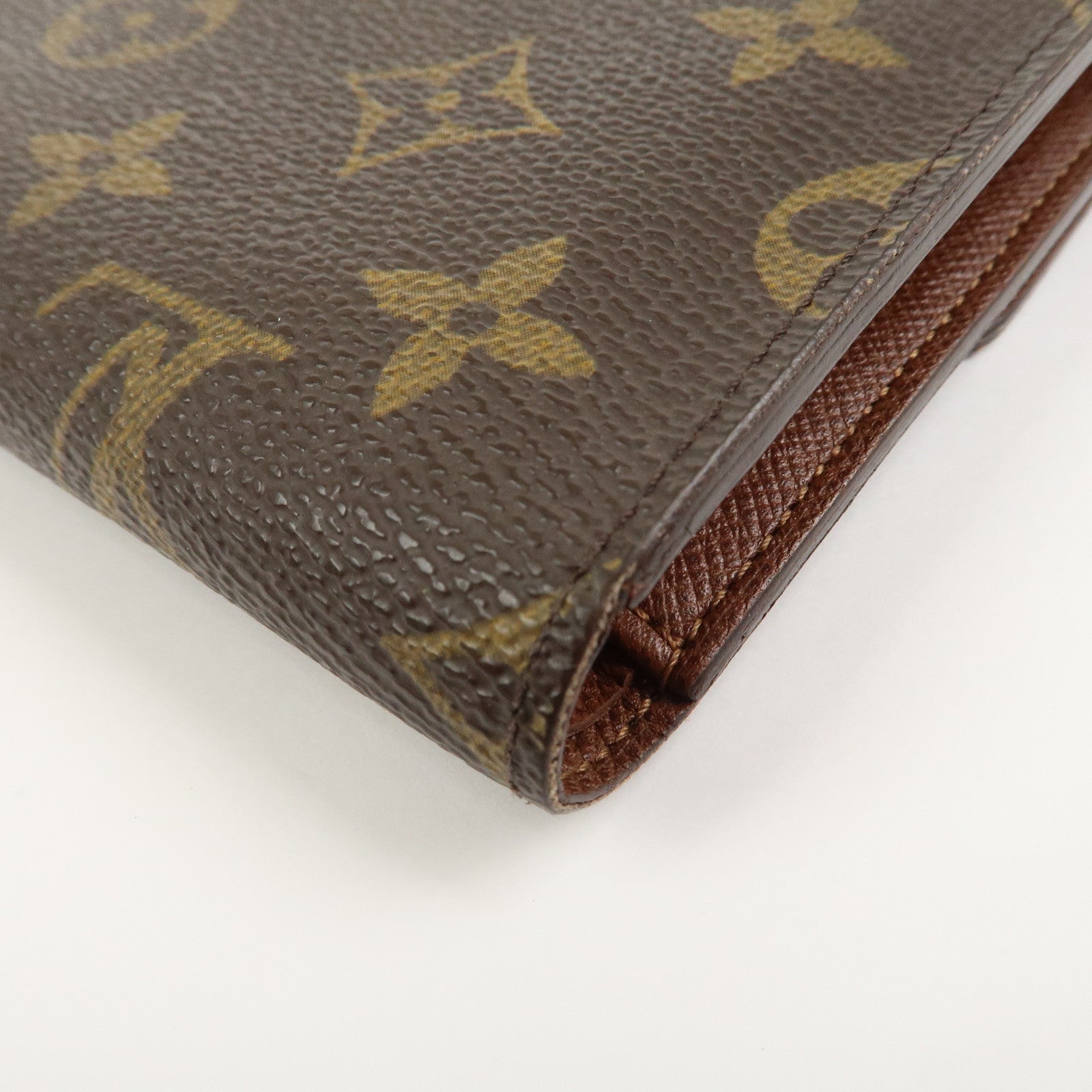 Louis Vuitton Porte Tresor Etui Chequier Wallet Brown M61200