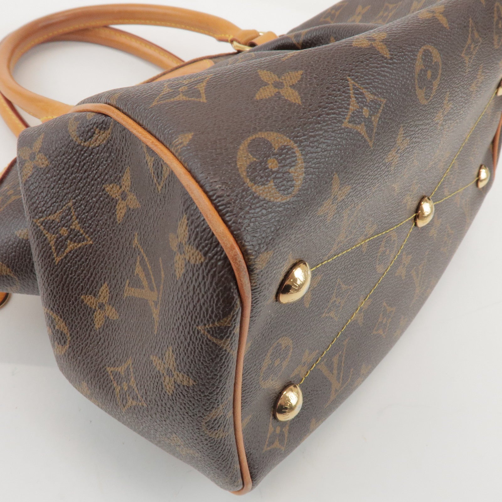 Louis Vuitton Monogram Tivoli PM Hand Bag Shoulder Bag Brown M40143