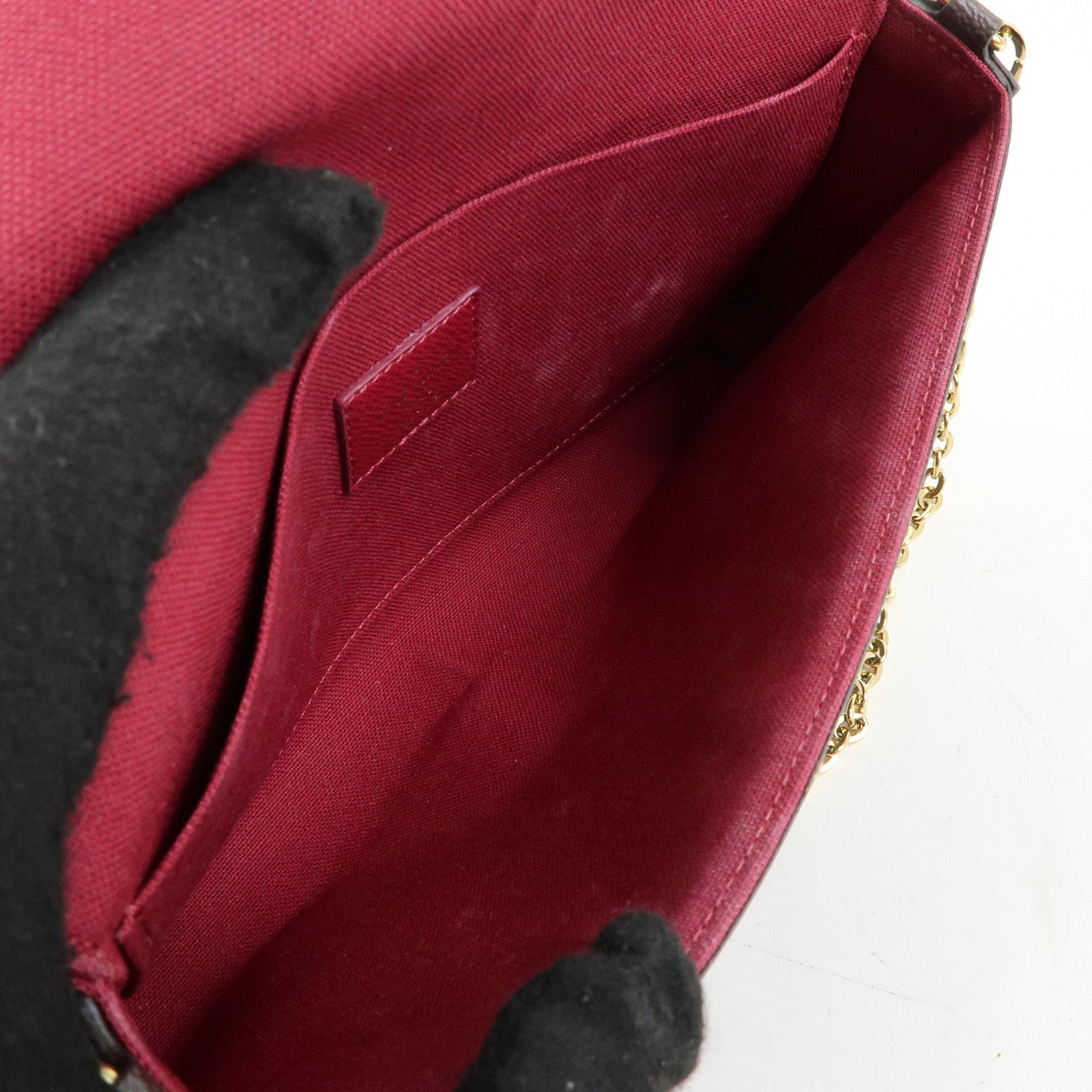 Louis Vuitton Monogram Pochette Felicie Shoulder Bag Brown M61276