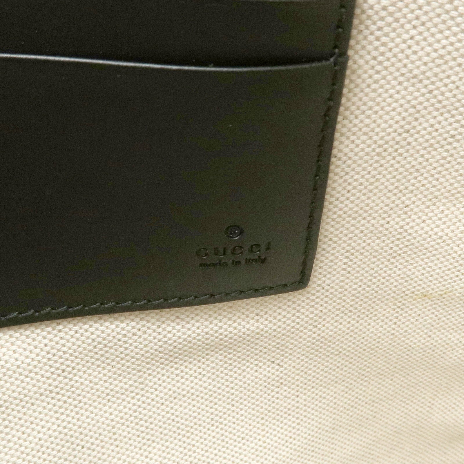 GUCCI Leather GG Supreme King Snake Clutch Bag Black Gray 473904 Used