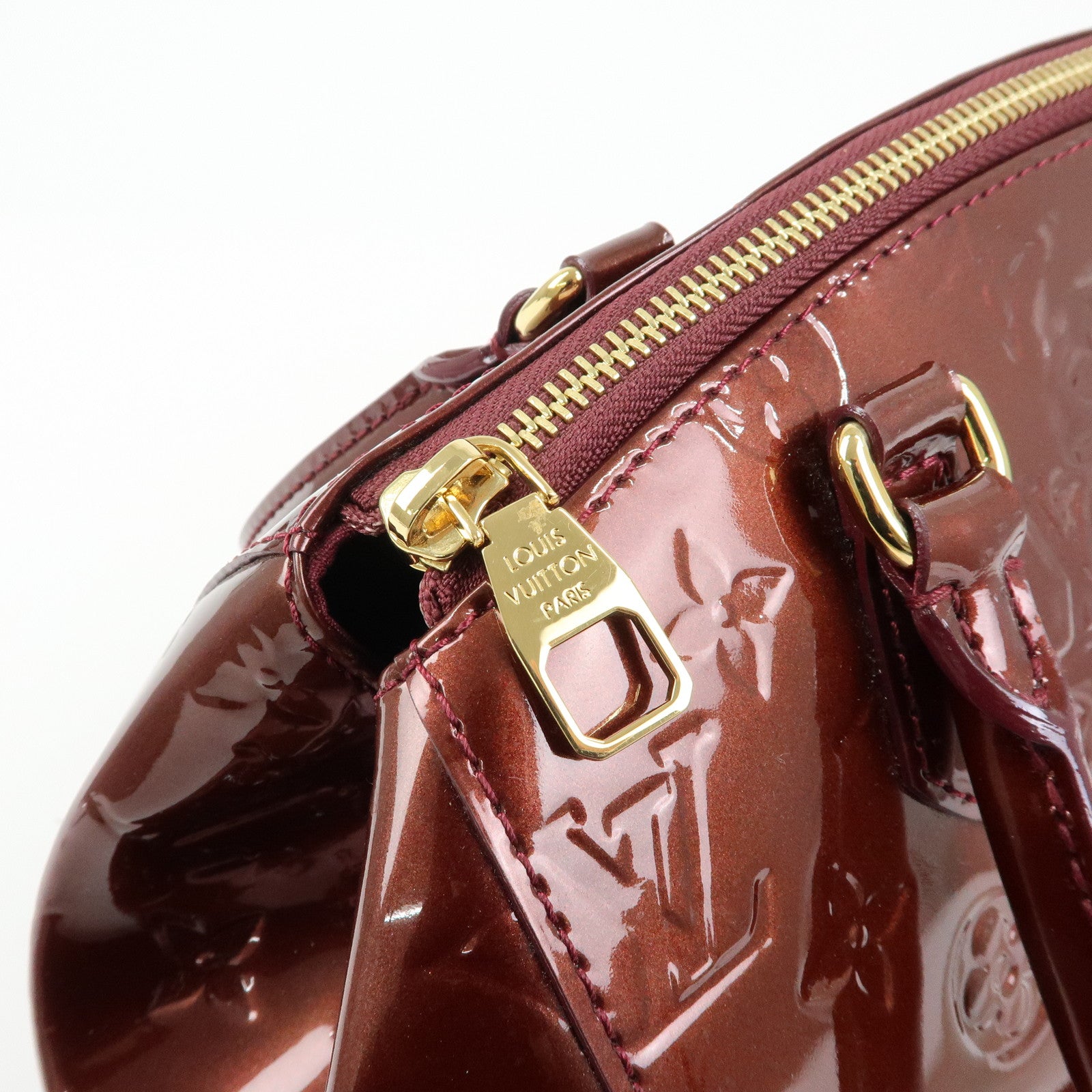 Louis Vuitton Monogram Vernis Sherwood PM Boston Hand Bag M91492