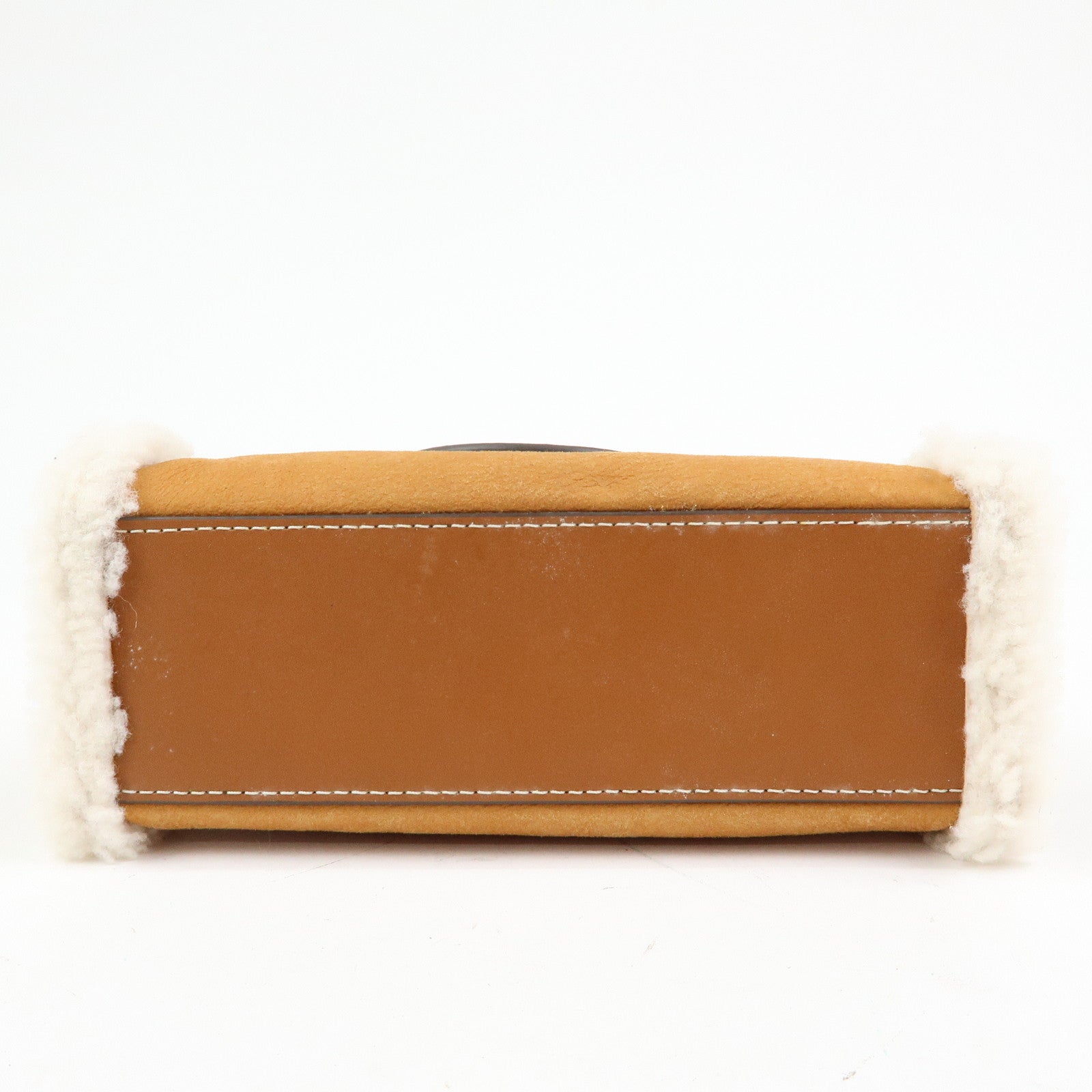 TORY BURCH Double T Ella Mouton Leather 2Way Hand Shoulder Bag