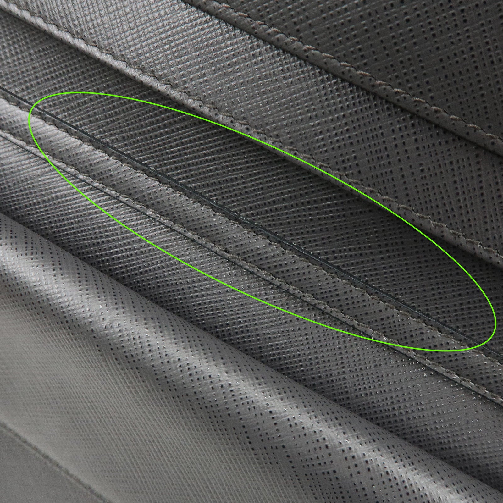 Ferragamo Varra Ribbon Leather Chain Shoulder Bag Wallet Gray