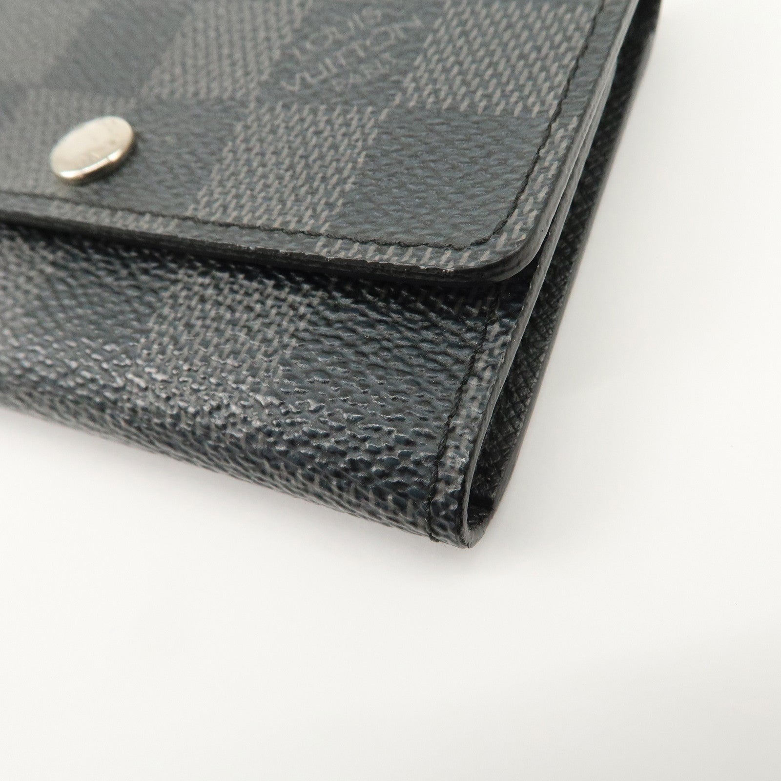 Louis Vuitton Damier Graphite Multicle 6 Key Case Gray N62662 Used