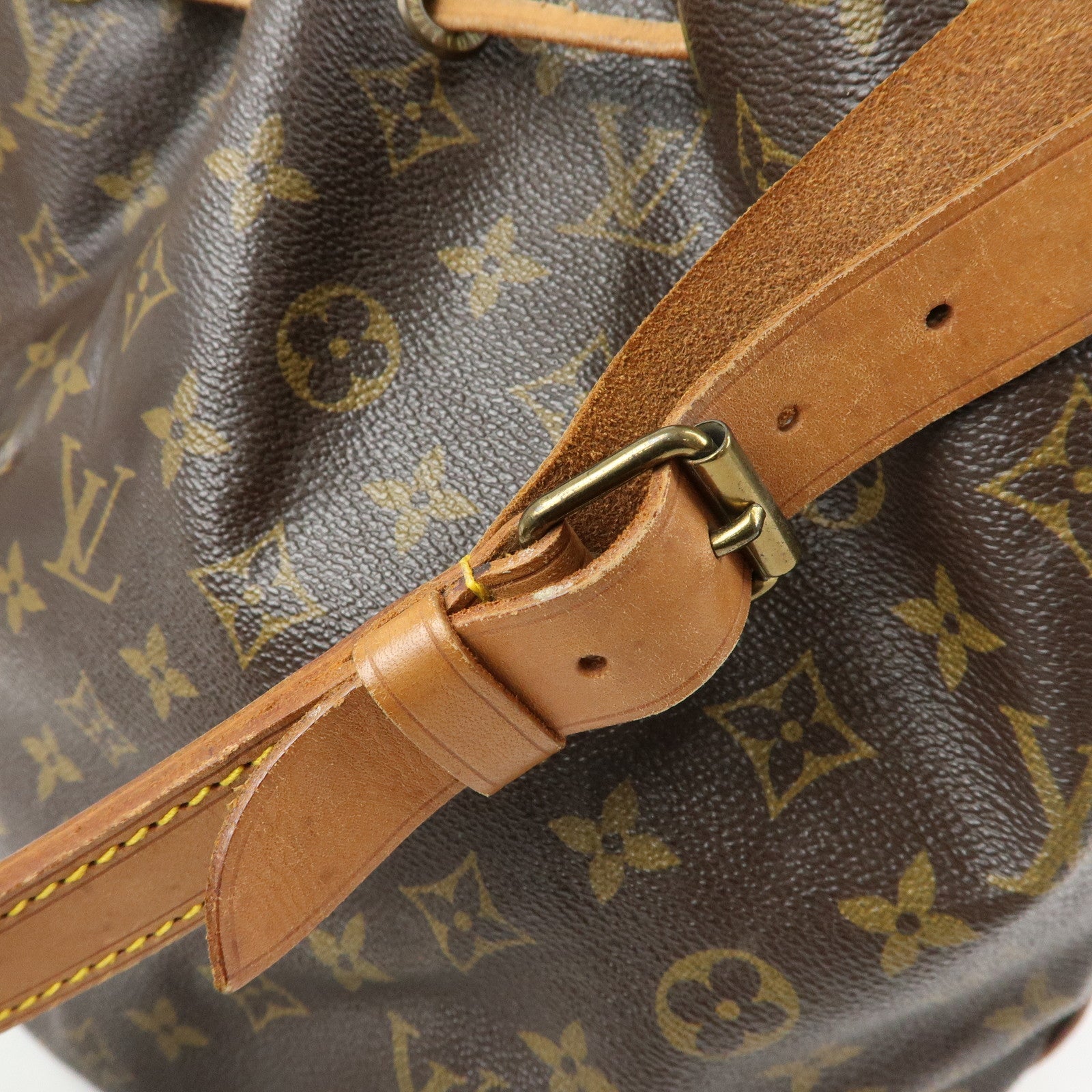 Louis Vuitton Monogram Petit Noe Shoulder Bag Brown M42226