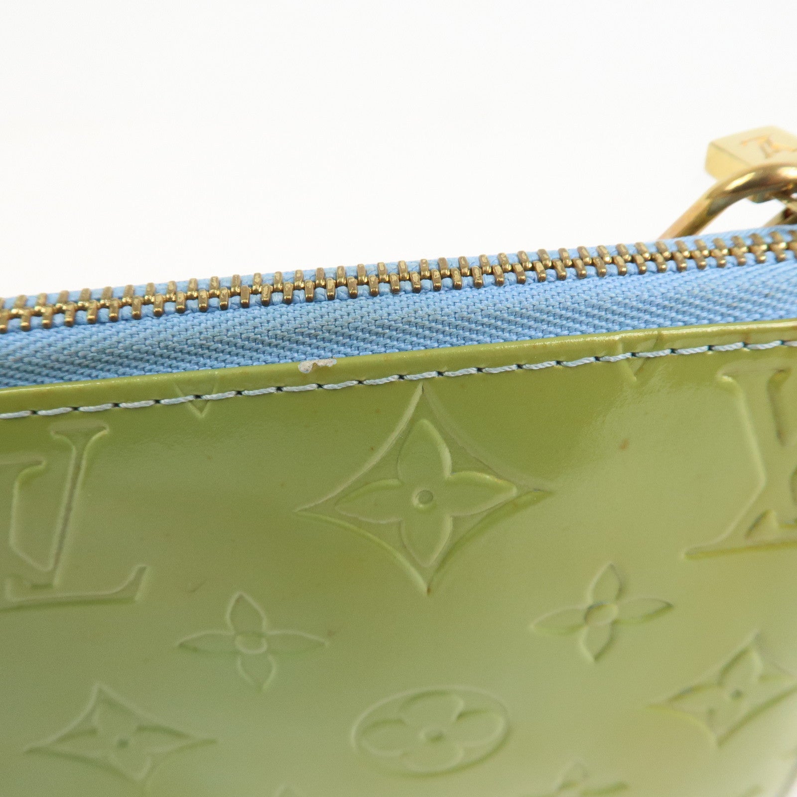 Louis Vuitton Monogram Vernis Lexington Hand Bag Baby Blue M91011