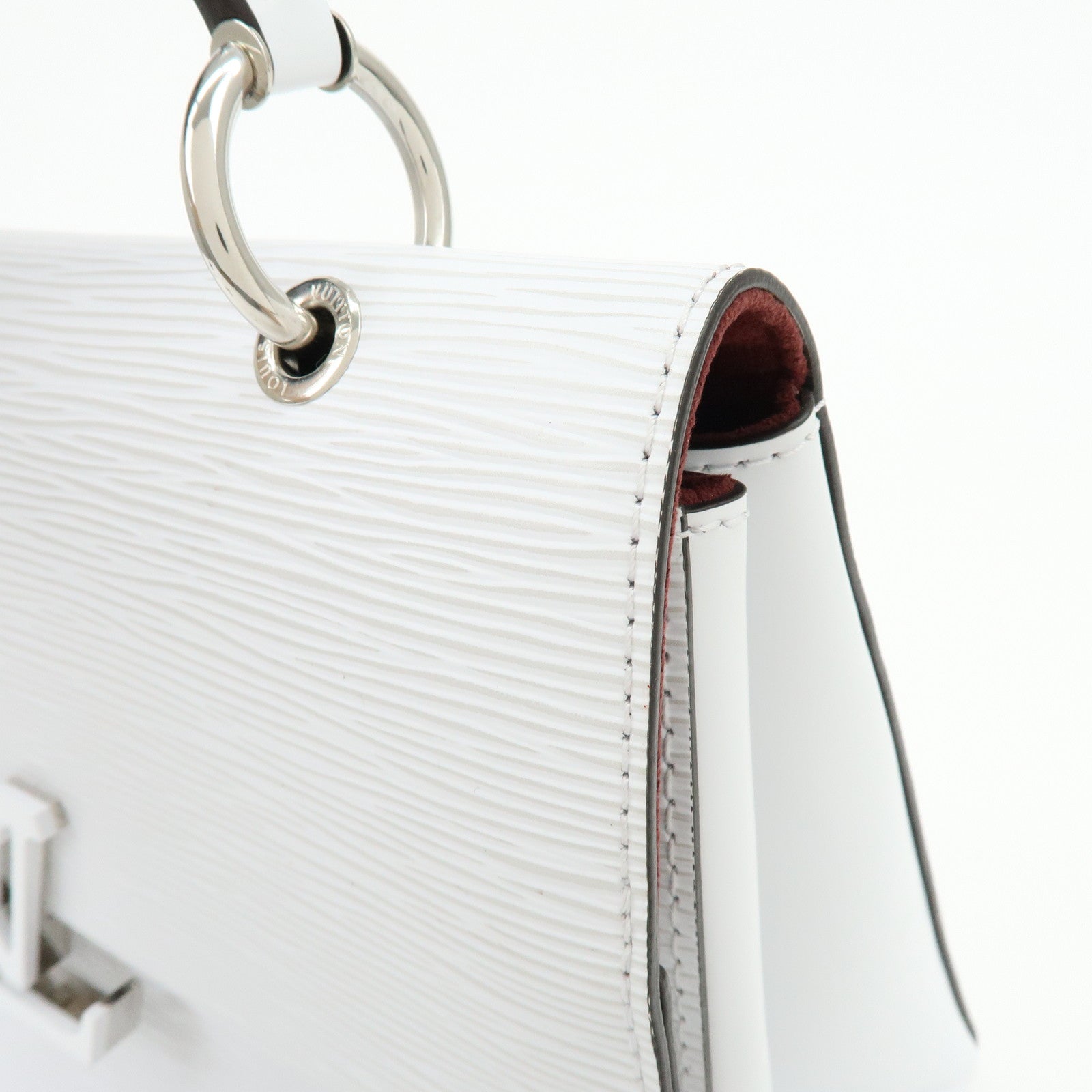 Louis Vuitton Epi Leather Grenelle MM 2Way Hand Bag White M53690