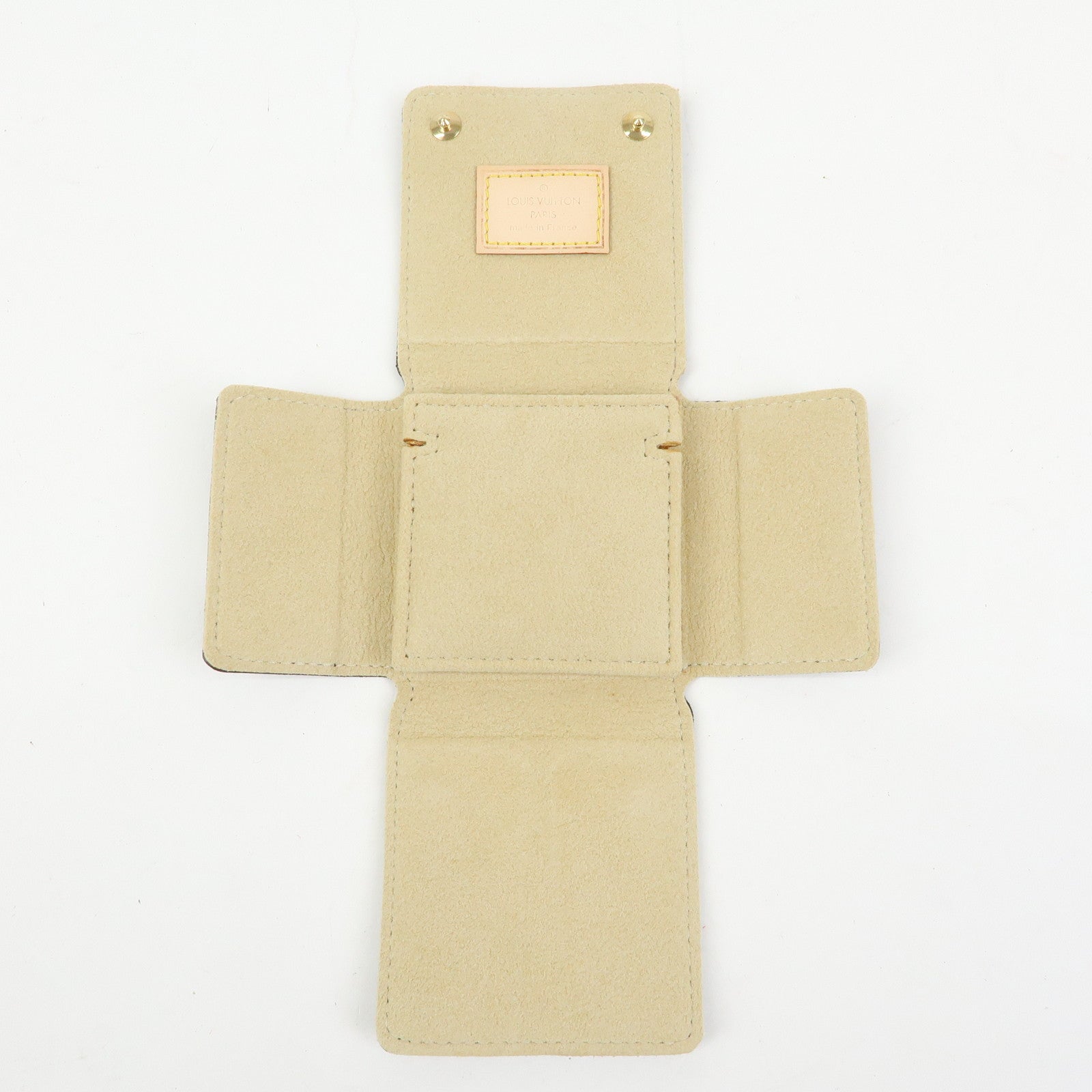 Louis Vuitton Monogram Set of 2 Jewelry Case Brown Used