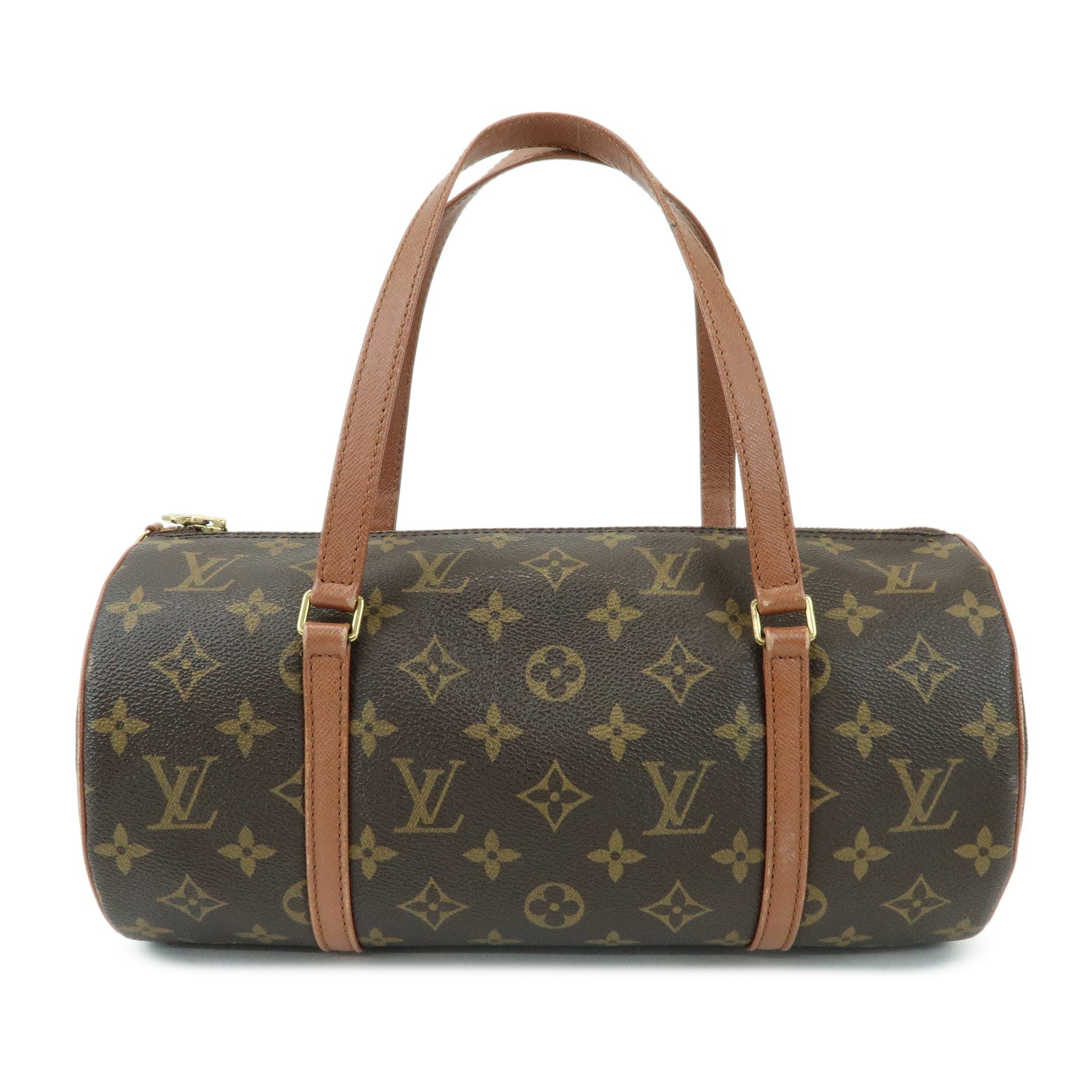 Louis Vuitton Monogram Papillon 30 Hand Bag Brown M51385