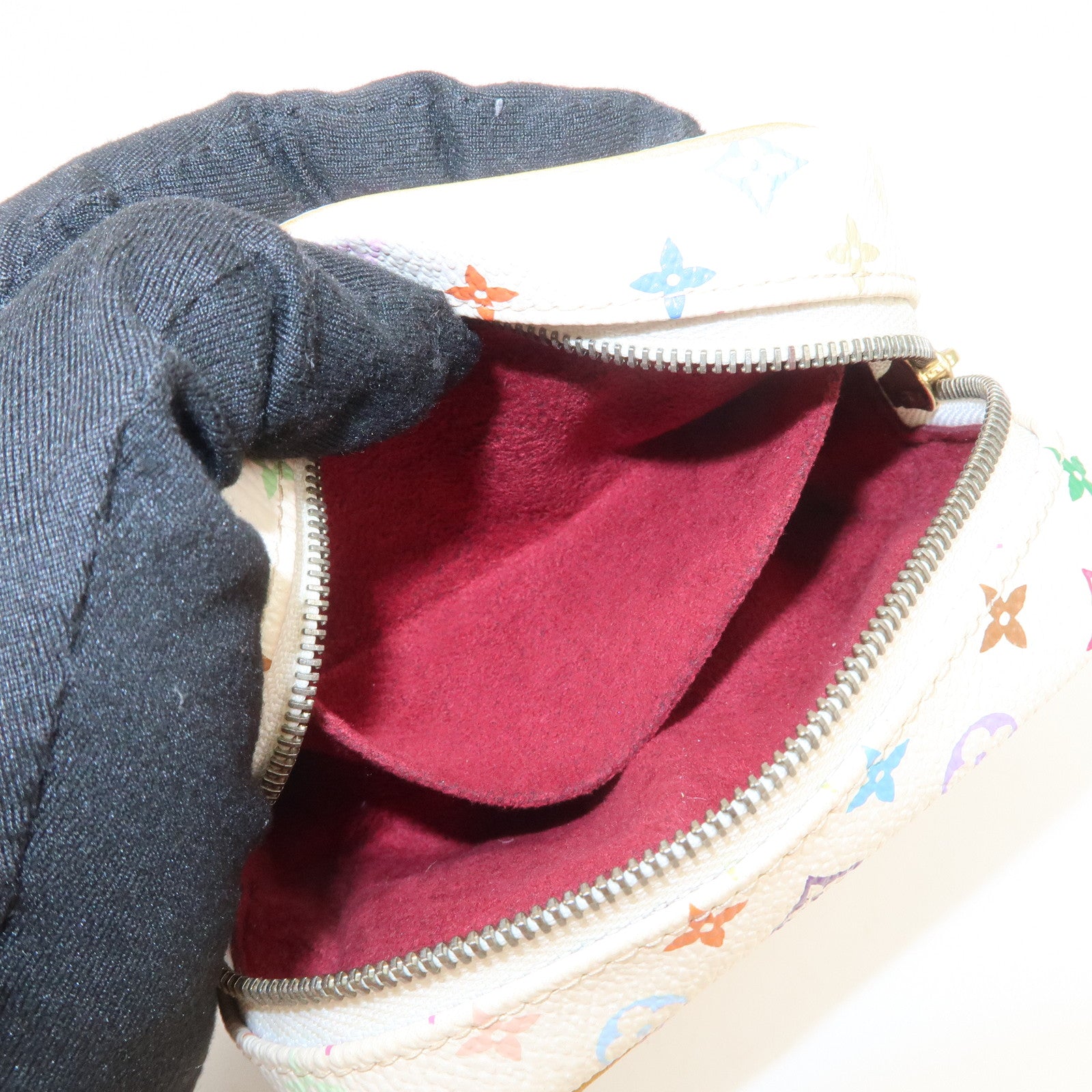 Louis Vuitton Monogram Multicolor Trousse Wapity Pouch Blanc M58033