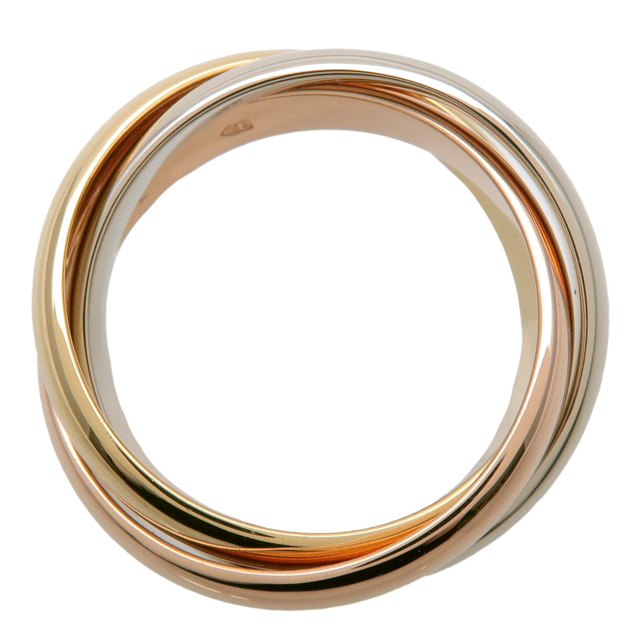 Cartier Trinity Ring K18 750YG/WG/PG #46 US7 EU54 HK15