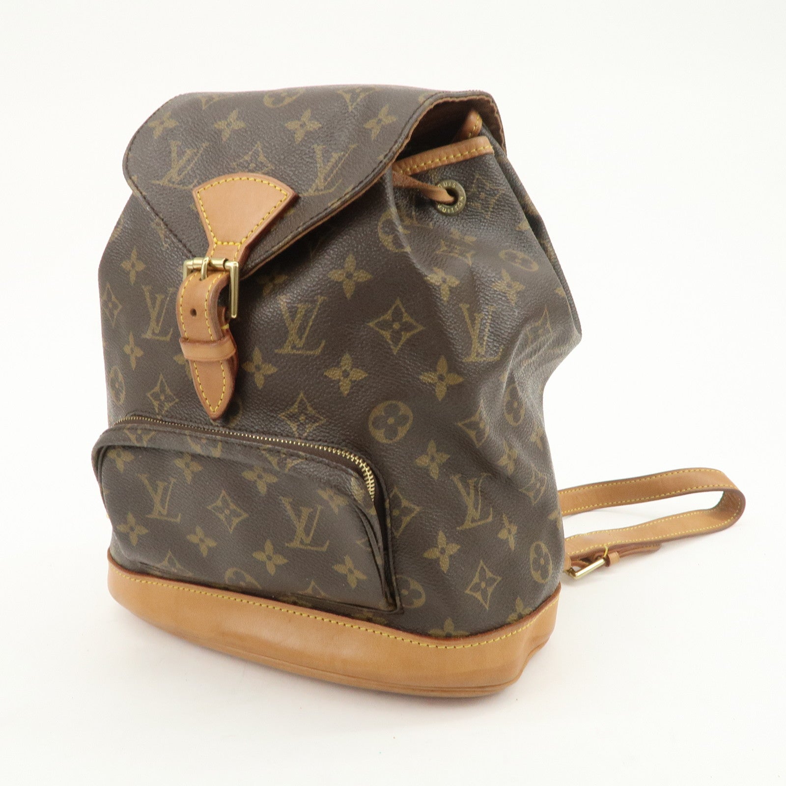 Louis Vuitton Monogram Canvas Montsouris MM Backpack Brown M51136