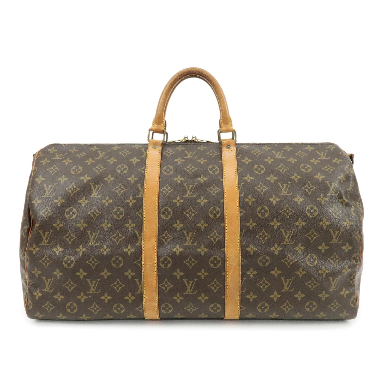 Louis Vuitton Monogram Keep All 55 Bandouliere Boston Bag M56714