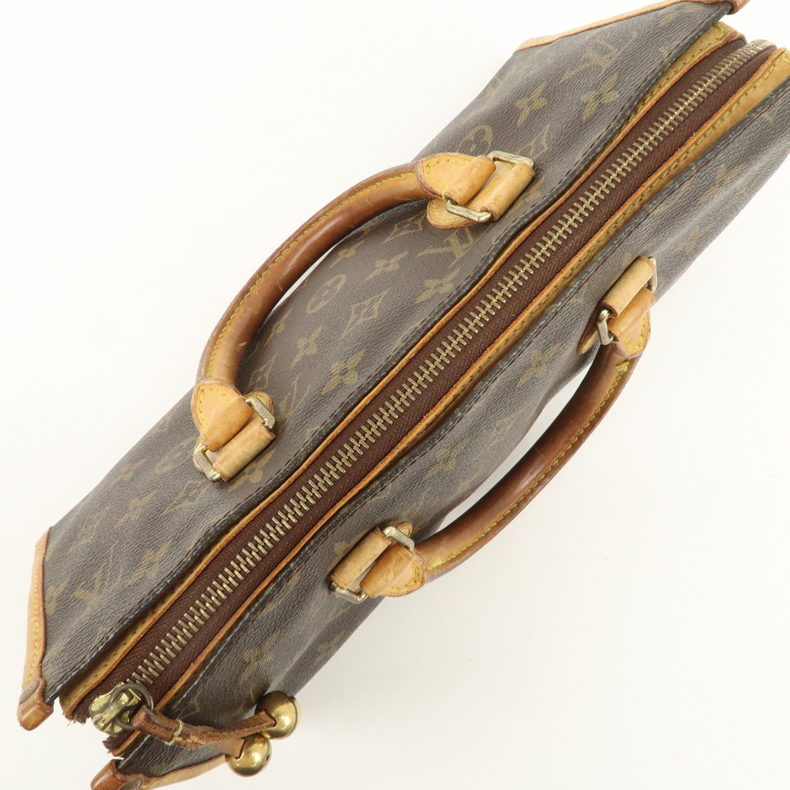 Louis Vuitton Monogram Popincourt Hand Bag Brown M40009 Used