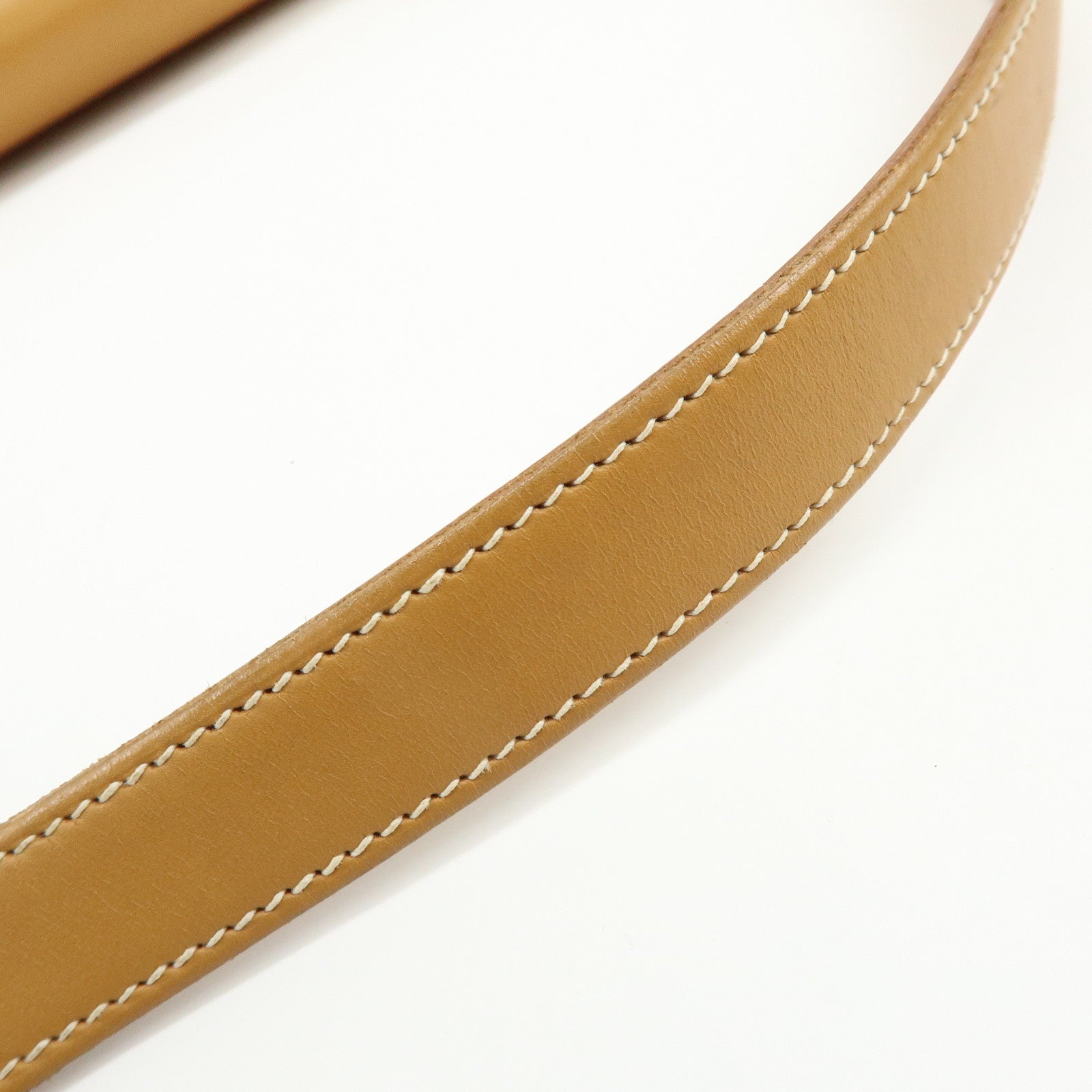 HERMES Yo Bag Crinoline Calf Leather ▢G Stamped Shoulder Bag Brown