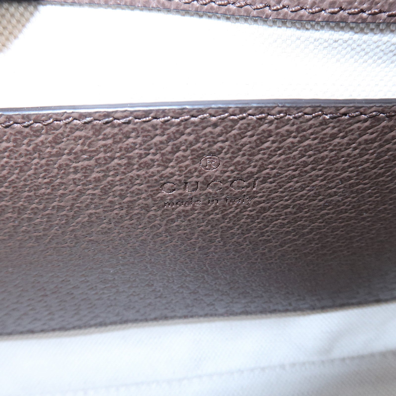 GUCCI Ophidia GG Supreme Leather Shoulder Bag Beige Brown 135145 Used