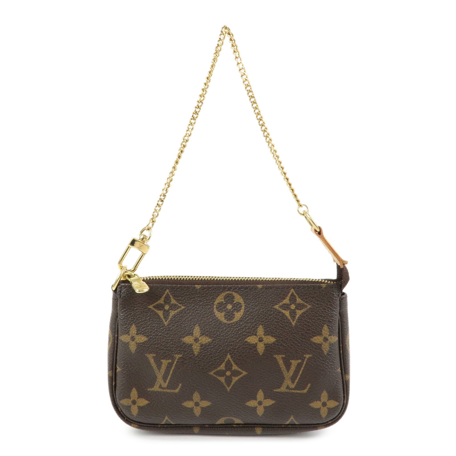 Louis Vuitton Monogram Mini Pochette Accessoires Hand Bag M58009