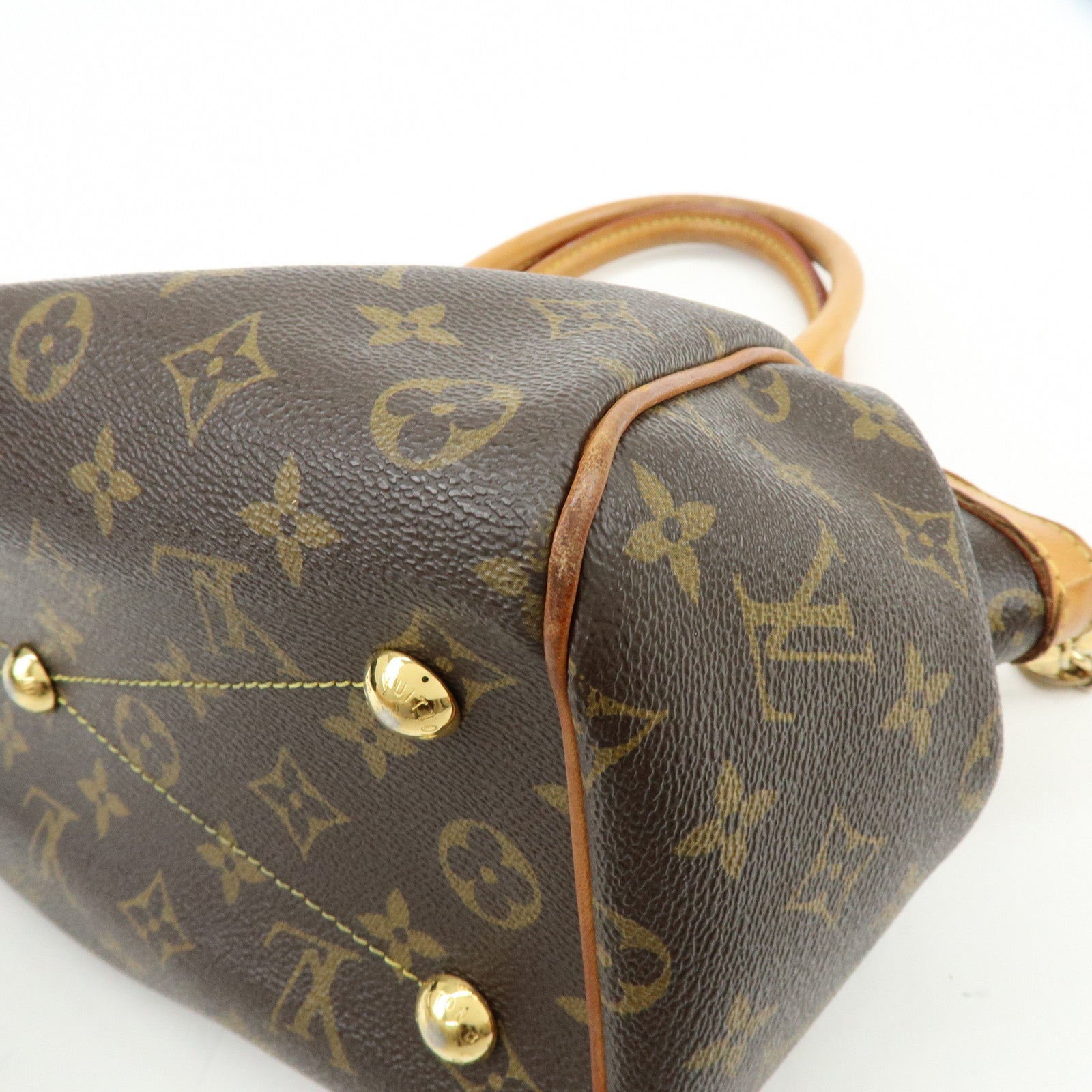 Louis Vuitton Monogram Tivoli PM Hand Bag Shoulder Bag Brown M40143