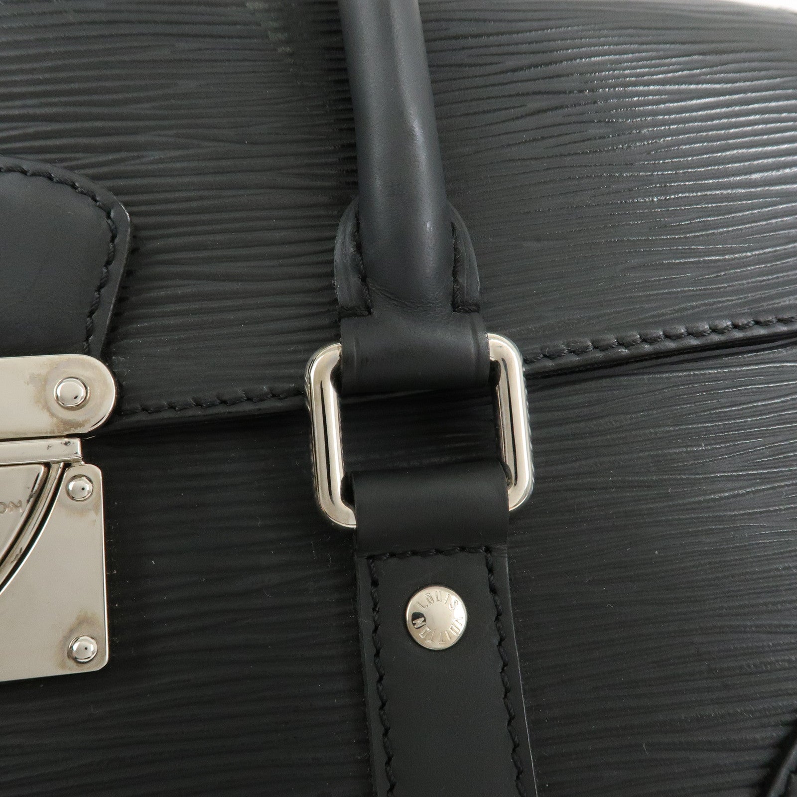 Louis Vuitton Epi Segur PM Hand Bag Noir Black M58822