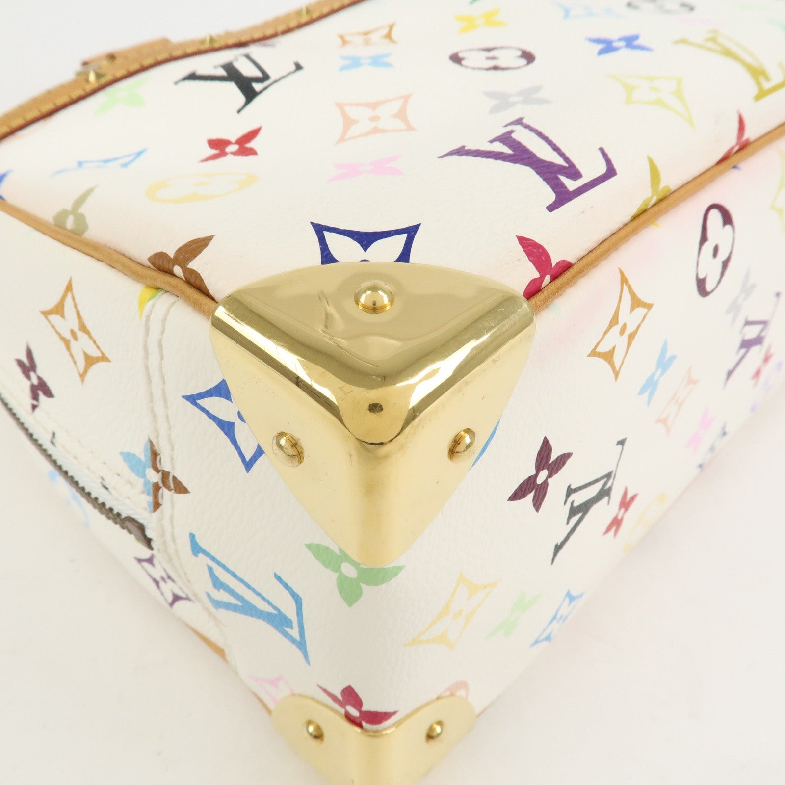 Louis Vuitton Monogram Multicolor Trouville Hand Bag Blanc M92663