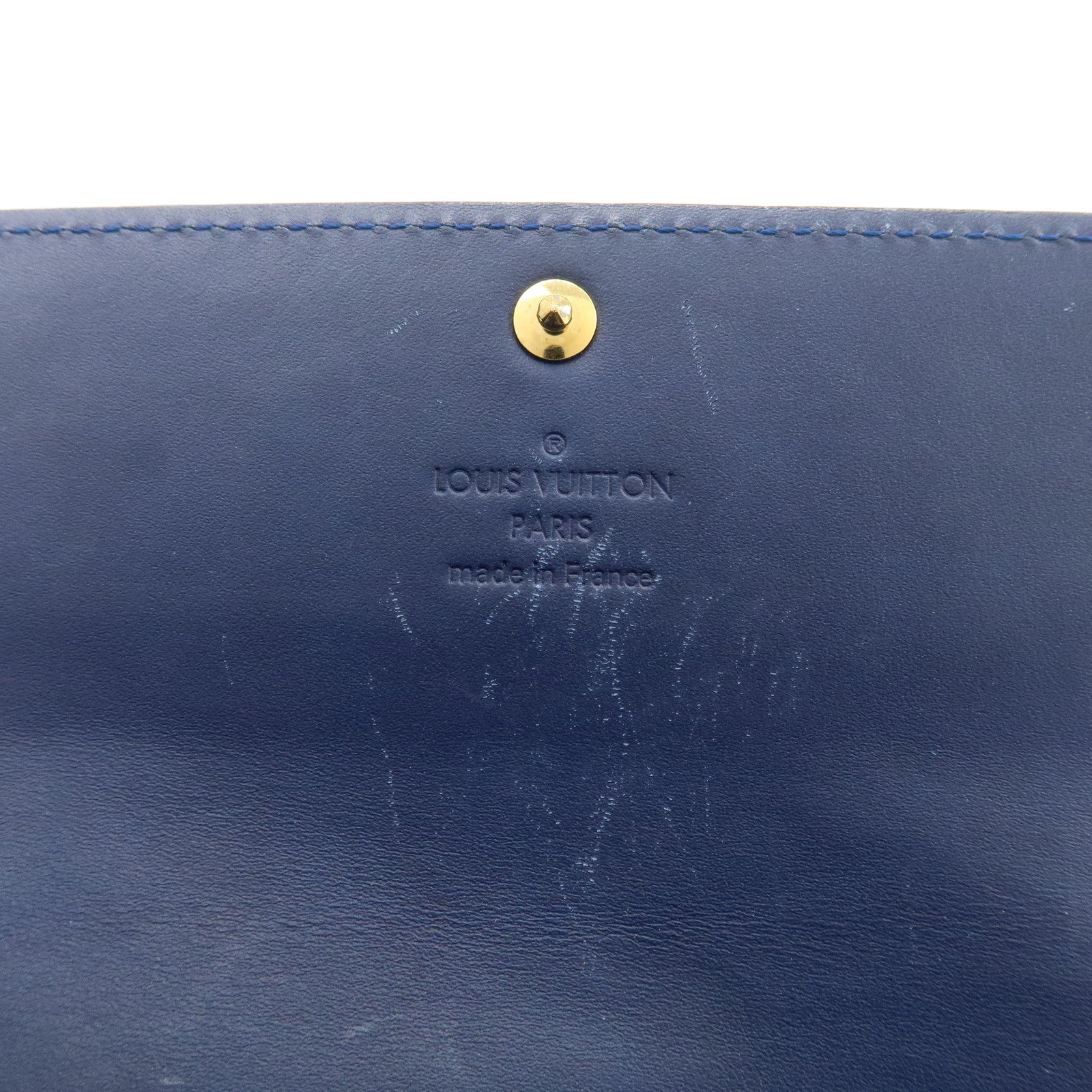 Louis Vuitton Monogram Vernis Leather Portefeuille Sarah Wallet M90049