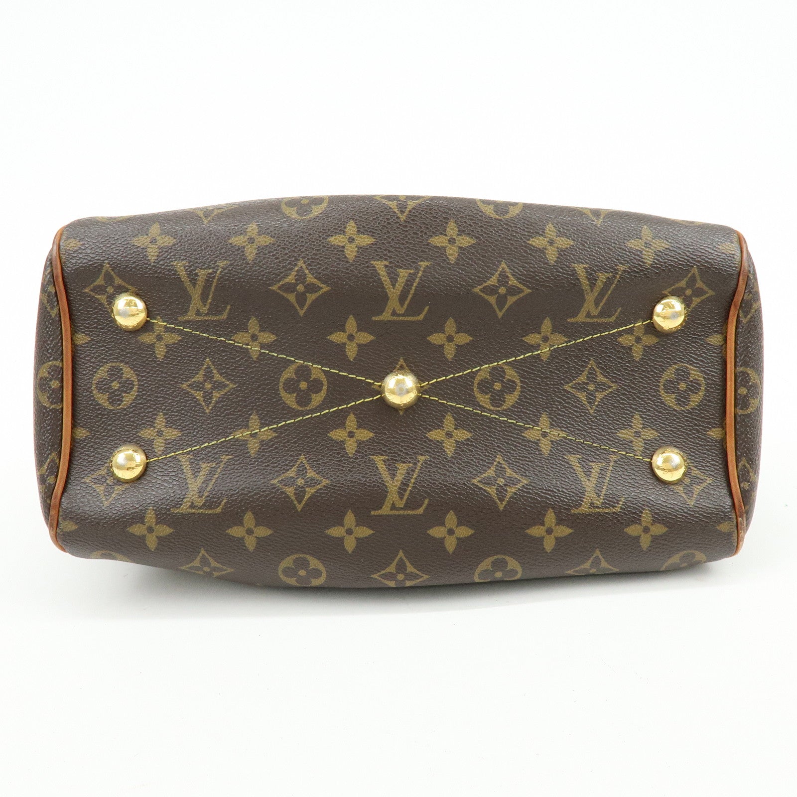 Louis Vuitton Monogram Tivoli PM Hand Bag Shoulder Bag Brown M40143