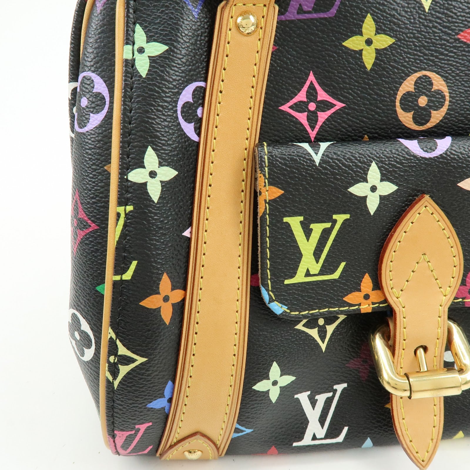 Louis Vuitton Monogram Multicolor Priscilla Hand Bag Noir M40097