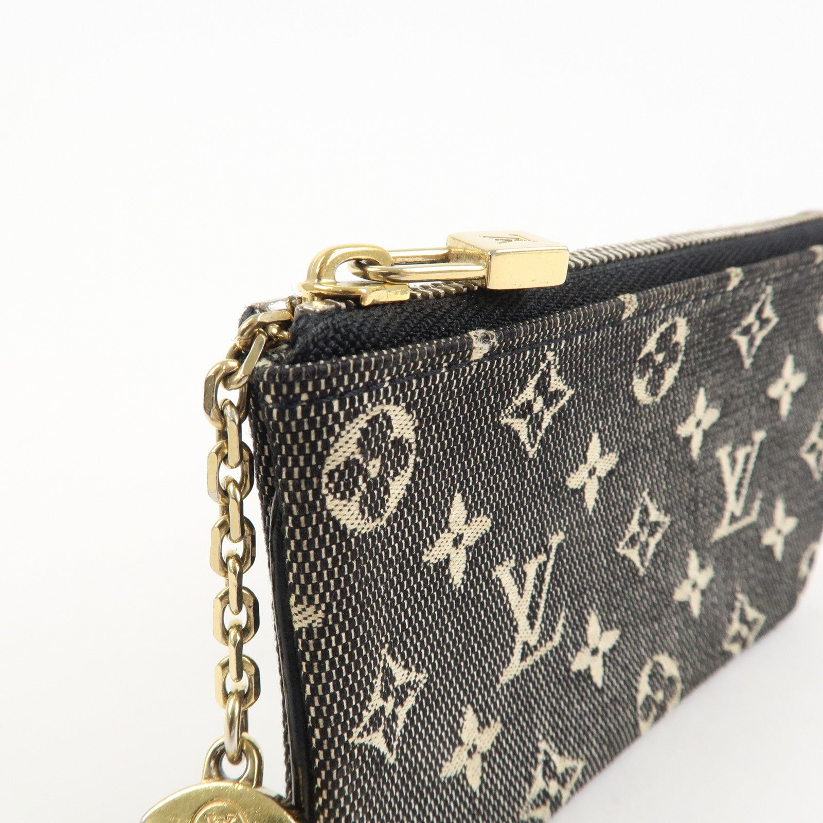 Louis Vuitton Monogram Idylle Canvas Pochette Cle Coin Case M62995 Used