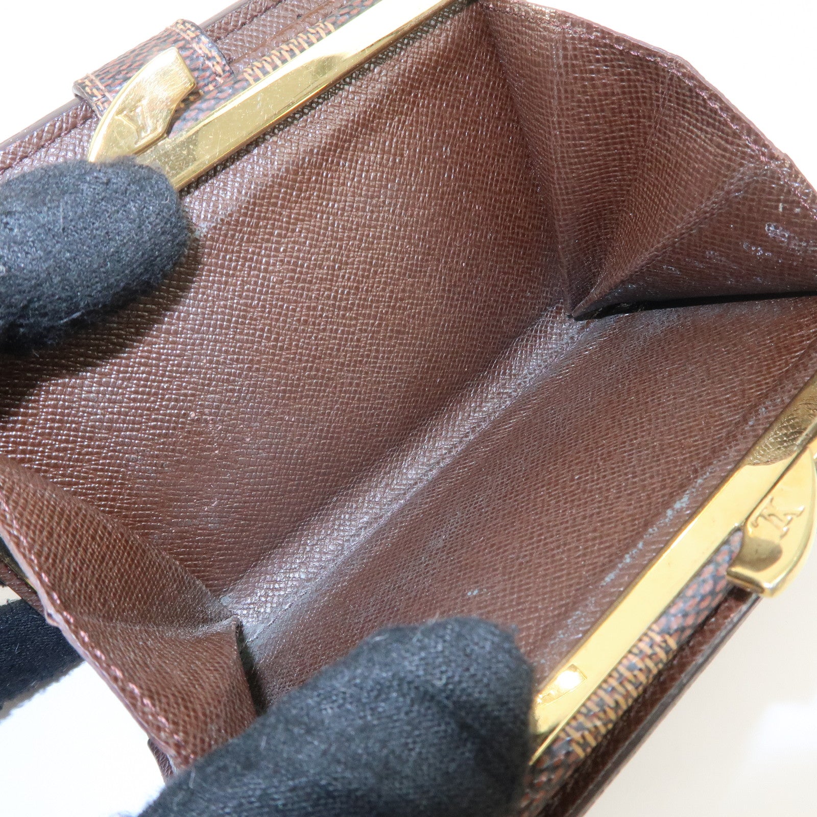 Louis Vuitton Set of 2 Monogram Damier Bi-fold Wallet M61207 N61664 Used