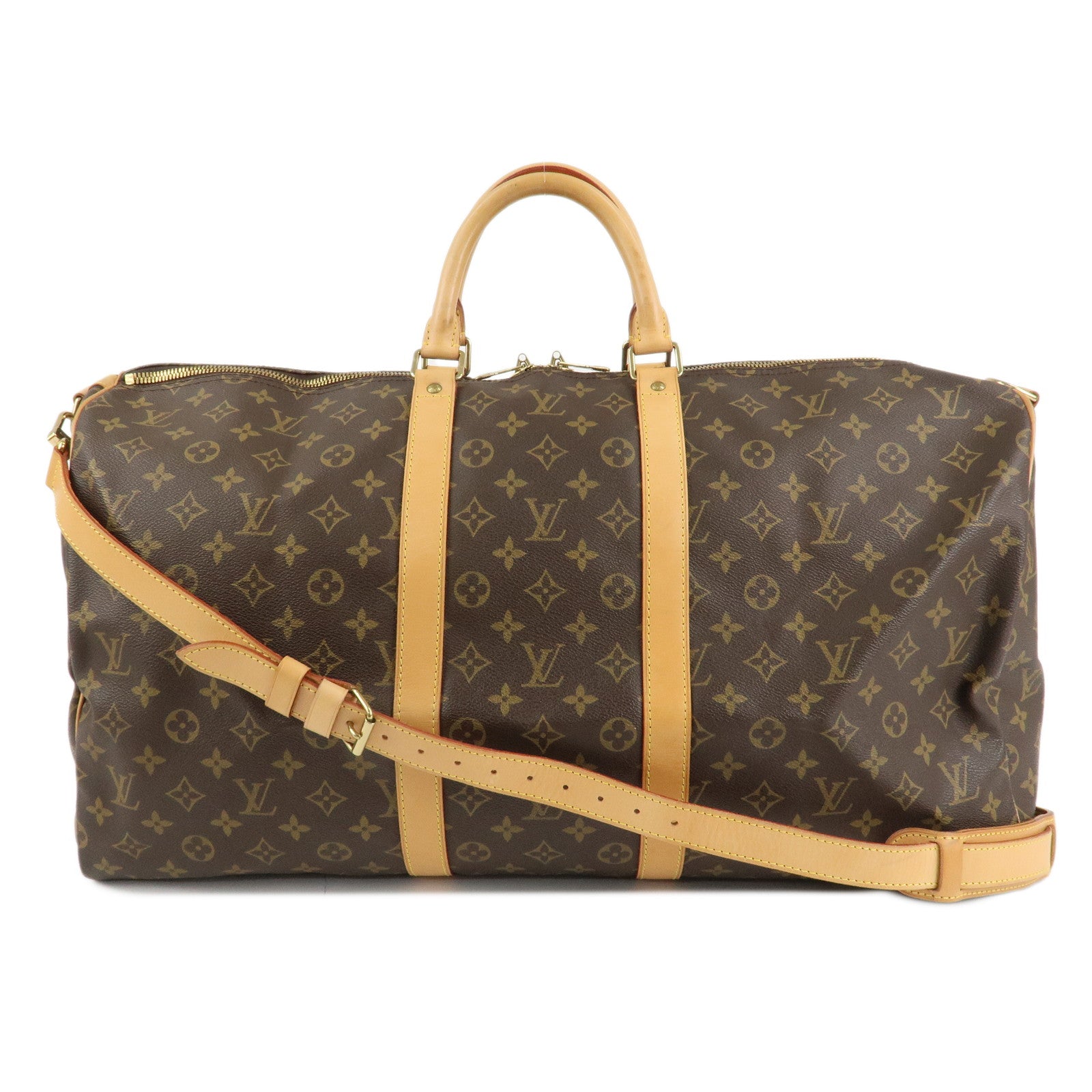 Louis Vuitton Monogram Keep All Bandouliere 55 Boston Bag M41414 Used