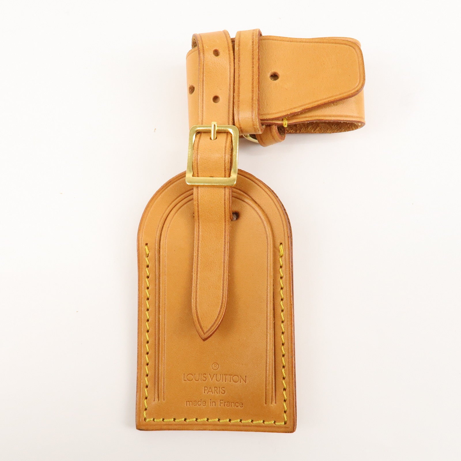 Louis Vuitton Set of 10 Nume Leather Name Tag & Poignet Natural Beige Used