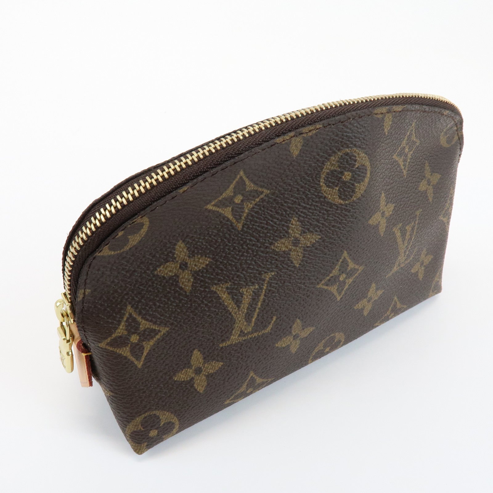 Louis Vuitton Monogram Pochette Cosmetic Pouch Brown M47515