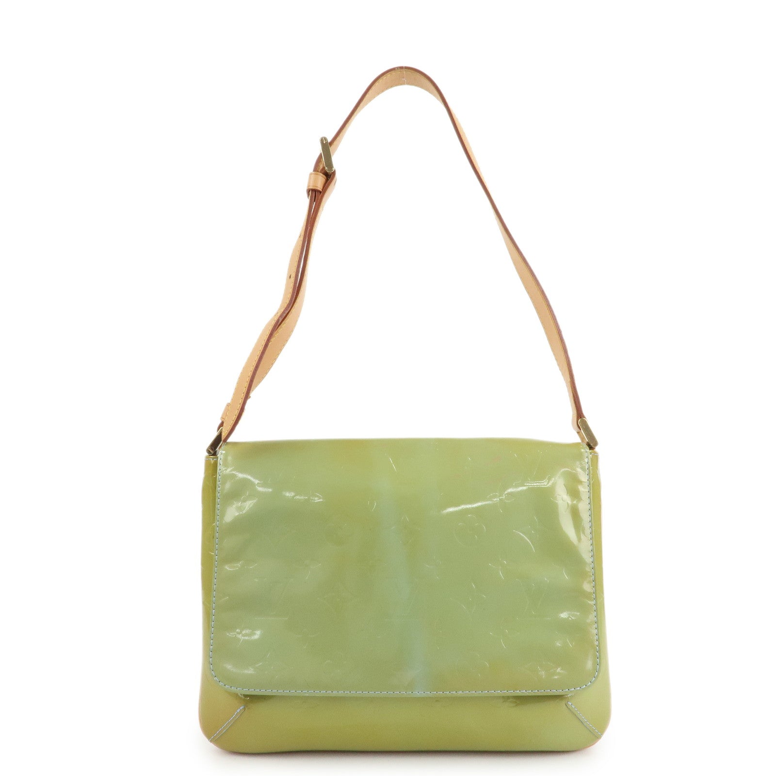 Louis Vuitton Vernis Thompson Street Shoulder Bag Baby Blue M91008