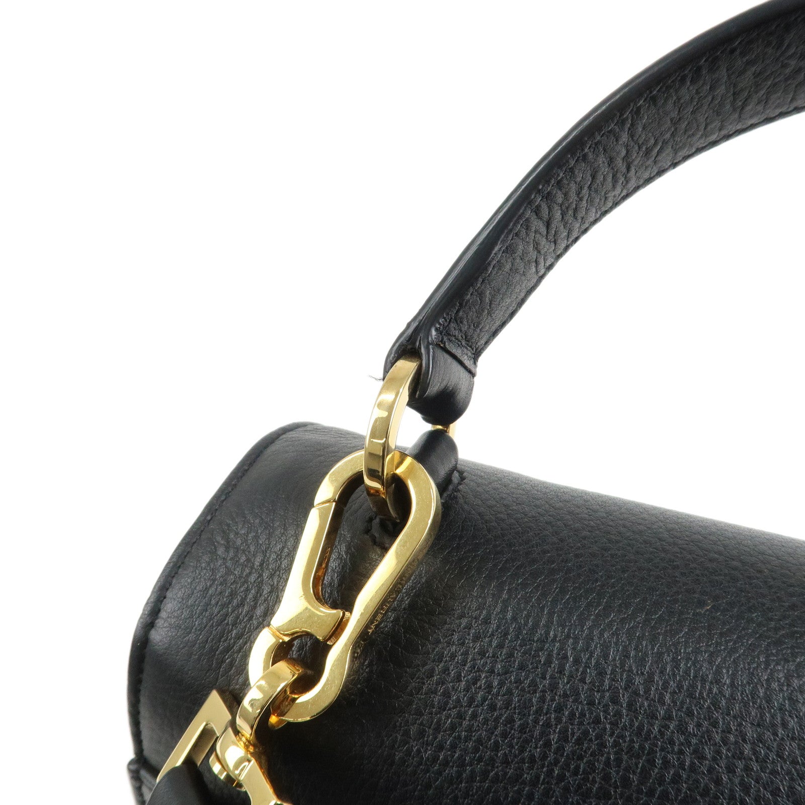 SAINT LAURENT PARIS Leather Muse Toe 2Way Bag Hand Bag 368229