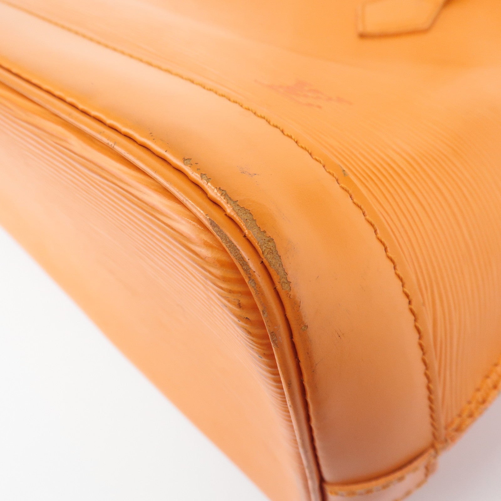 Louis Vuitton Epi Alma PM Hand Bag Pimont Orange M40623 Used