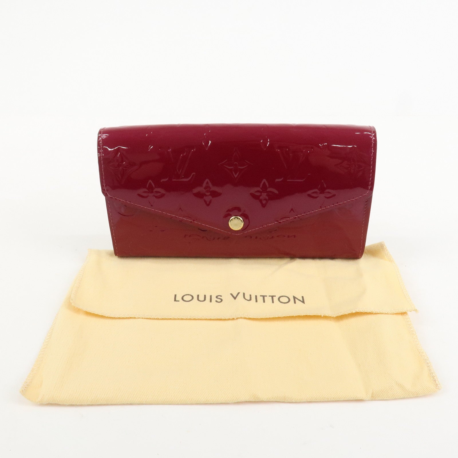 Louis Vuitton Monogram Vernis Portefeuille Sarah Long Wallet M90154 Used