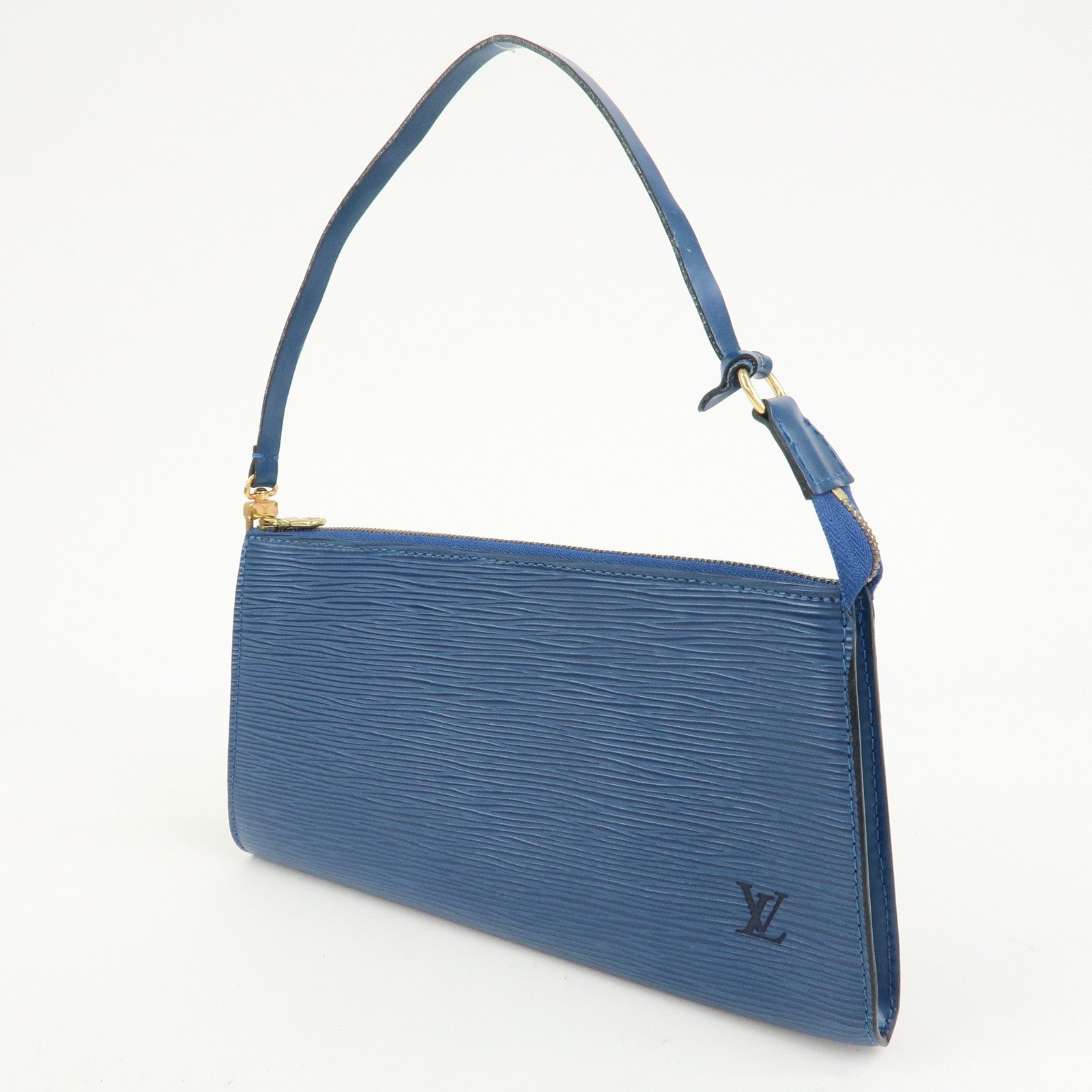 Louis Vuitton Epi Pochette Accessoires Pouch Toledo Blue M52945