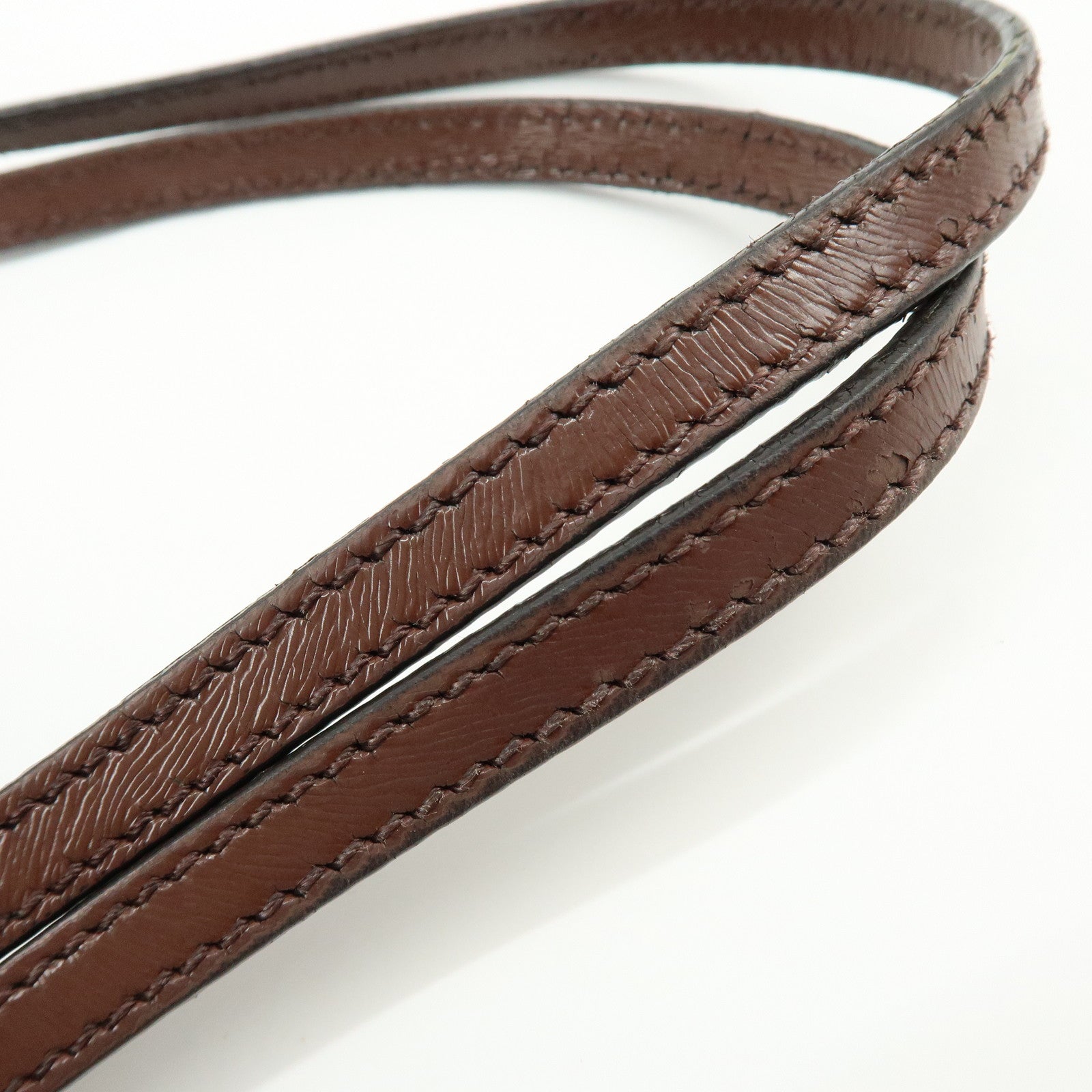 FENDI Zucca PVC Patent Leather Tote Bag Brown Multicolor 8BH185