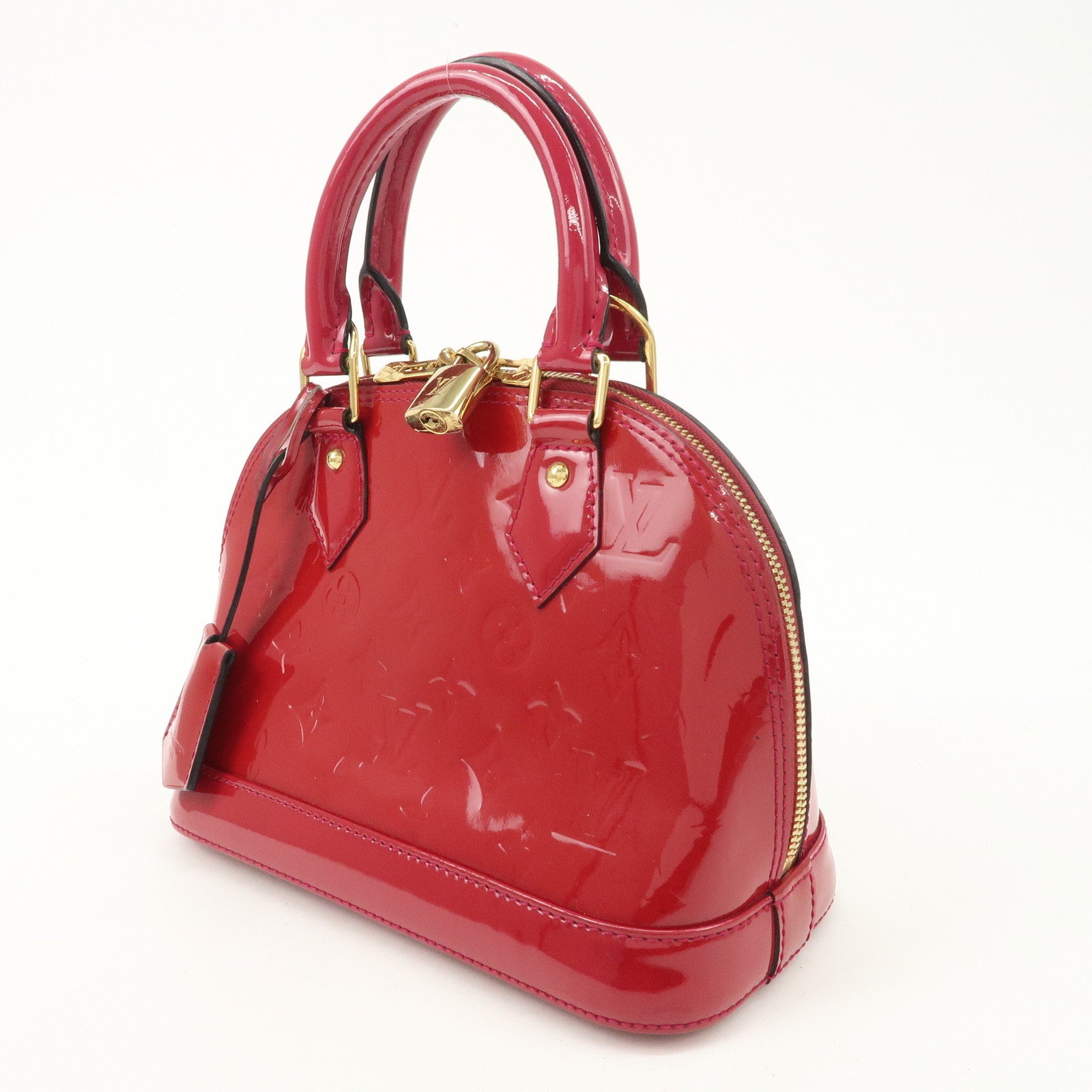 Louis Vuitton Monogram Vernis Alma BB Hand Bag Rose Indien M91771 Used
