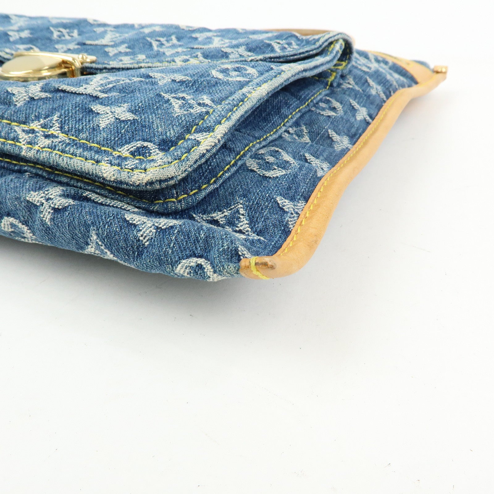 Louis Vuitton Monogram Denim Flat Shopper Tote Bag M95018