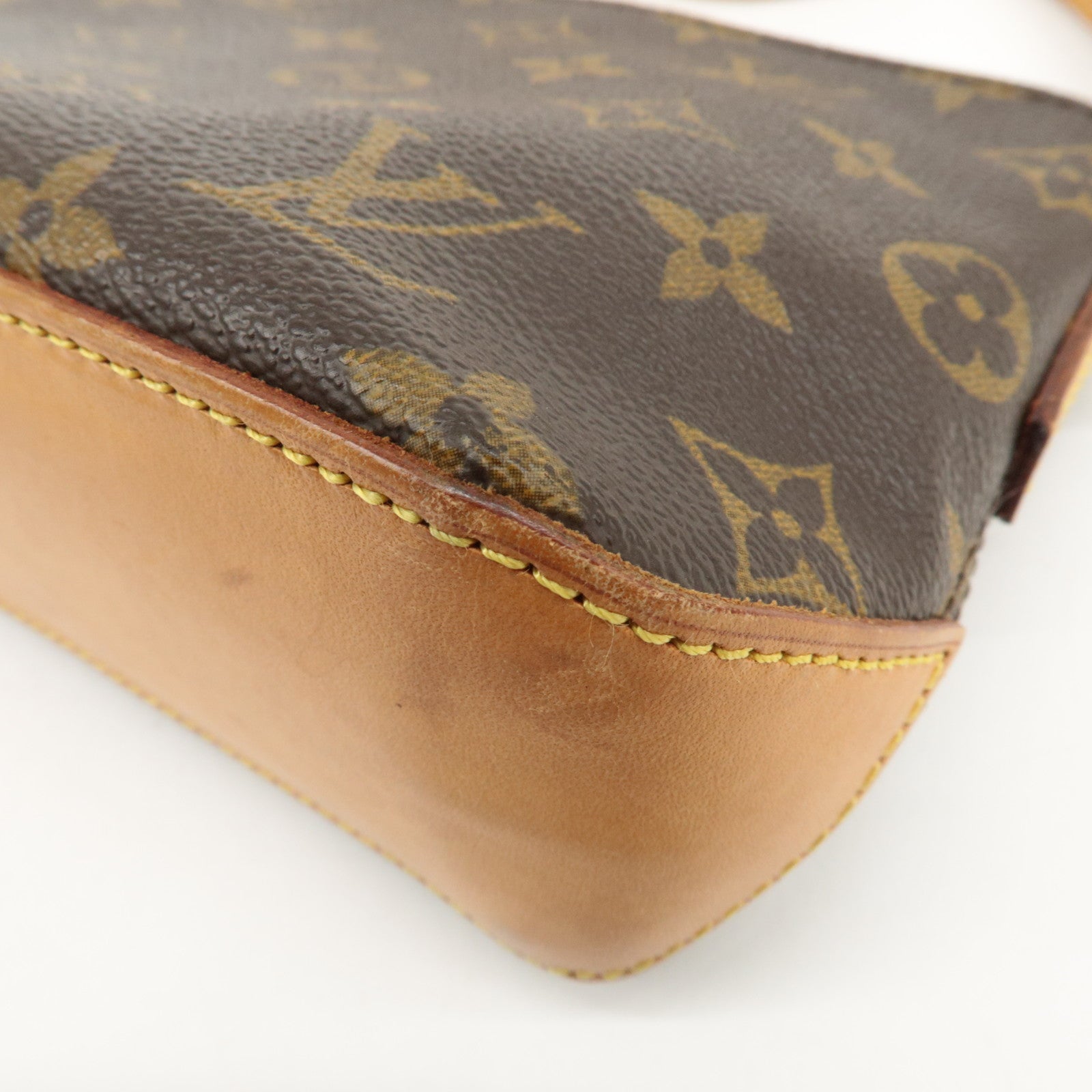 Louis Vuitton Monogram Trotteur Shoulder Bag Brown M51240 Used