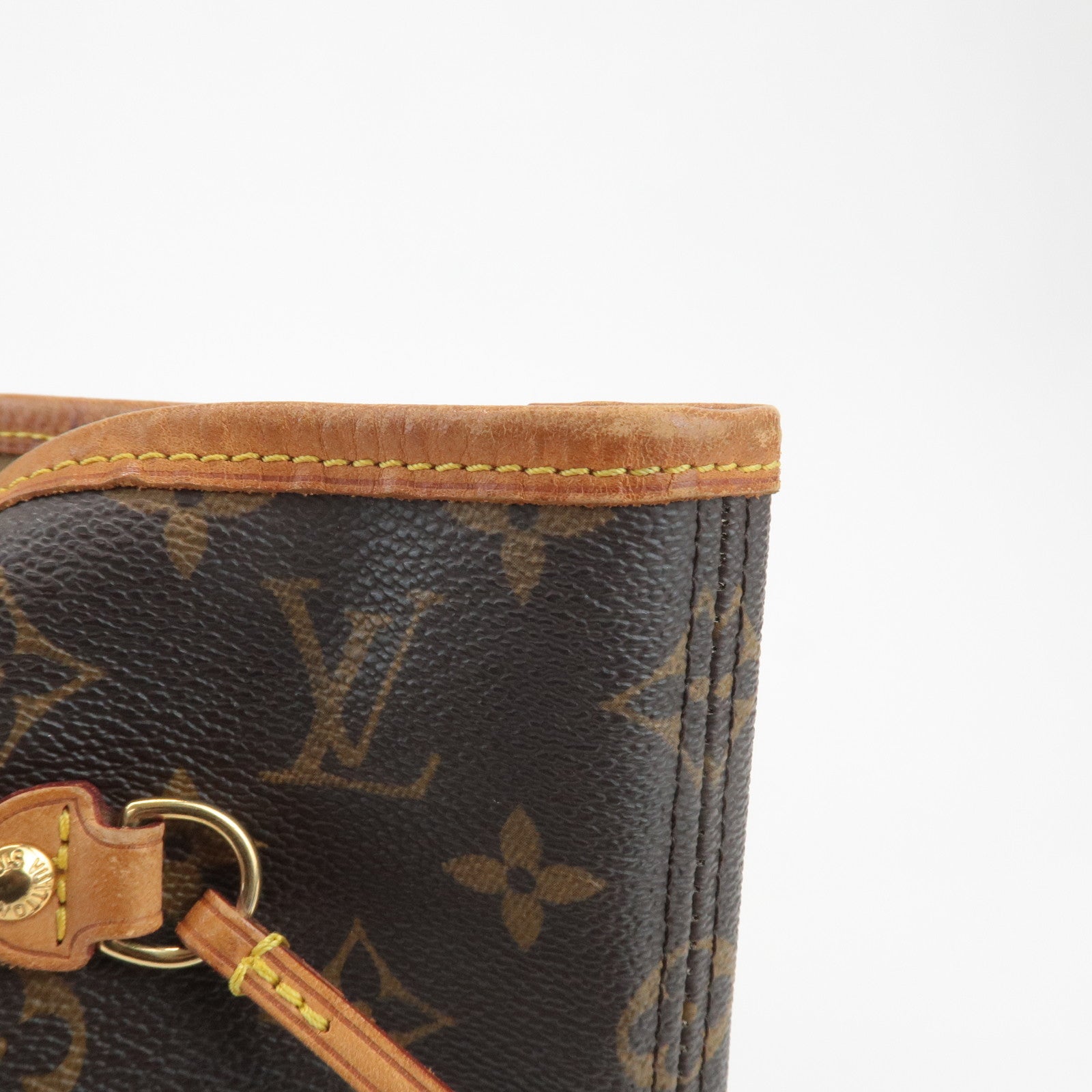 Louis Vuitton Monogram Neverfull MM Tote Bag Brown M40156