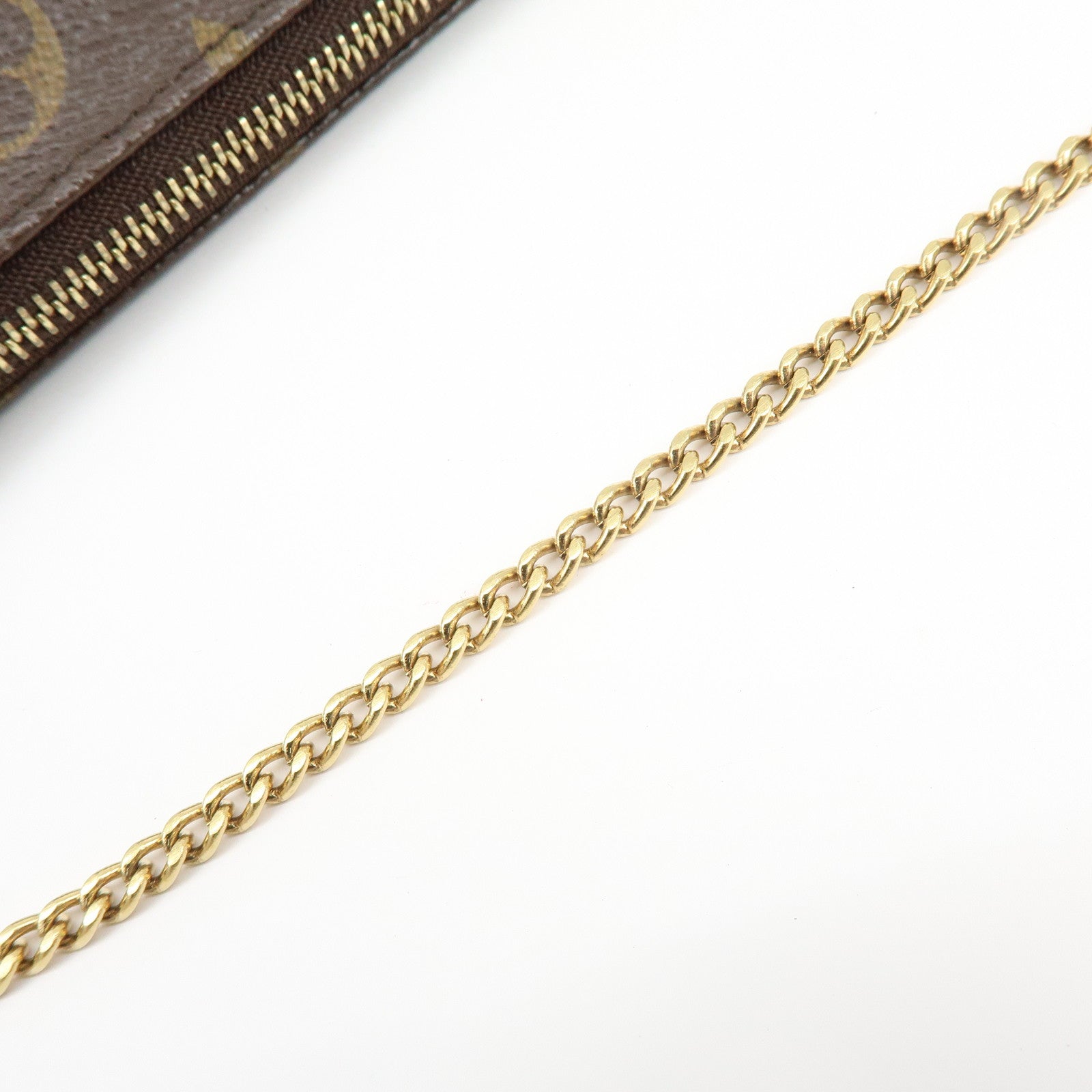 Louis Vuitton Monogram Mini Pochette Accessoires Hand Bag M58009