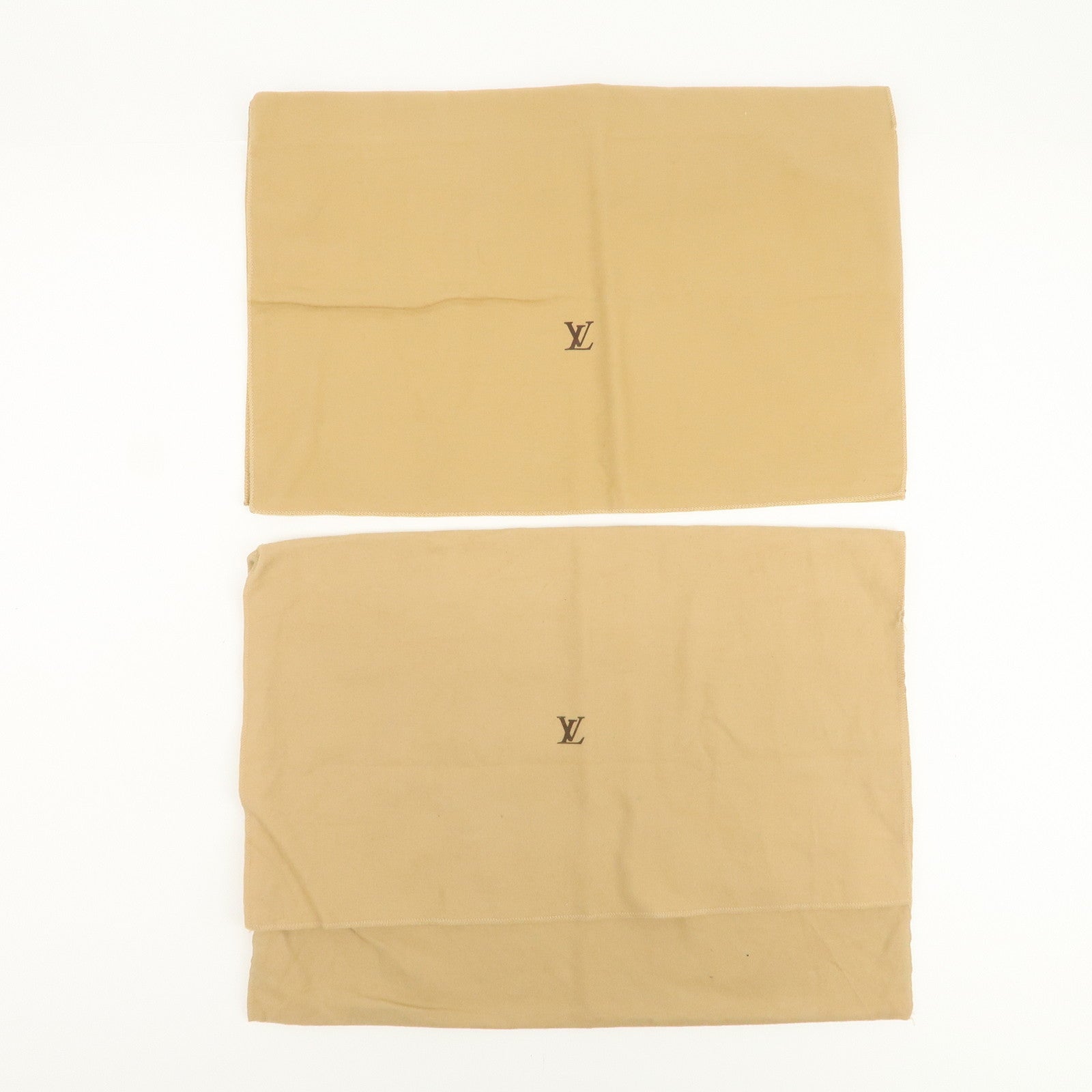 Louis Vuitton Set of 13 Dust Bag Storage Bag Flap Style Beige