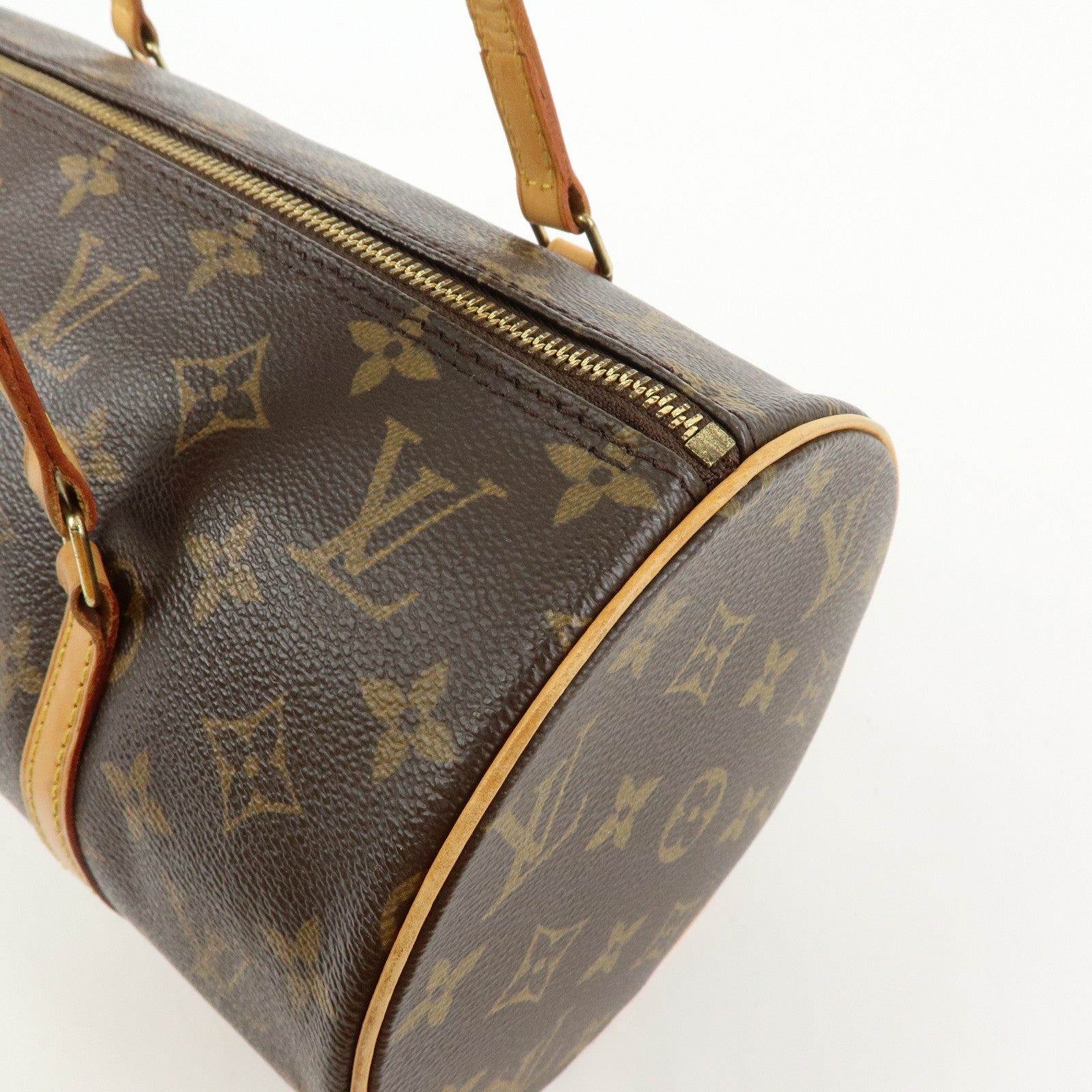 Louis Vuitton Monogram Papillon 30 Hand Bag Brown M51385