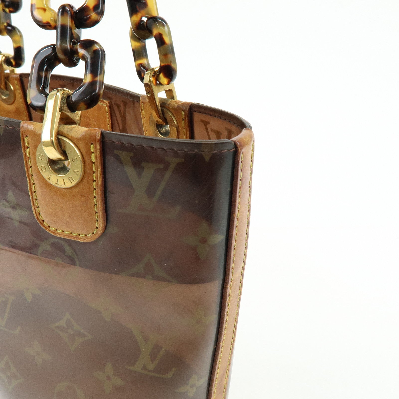 Louis Vuitton Monogram Cabas Ambre PM Tote Bag Clear Brown M92502
