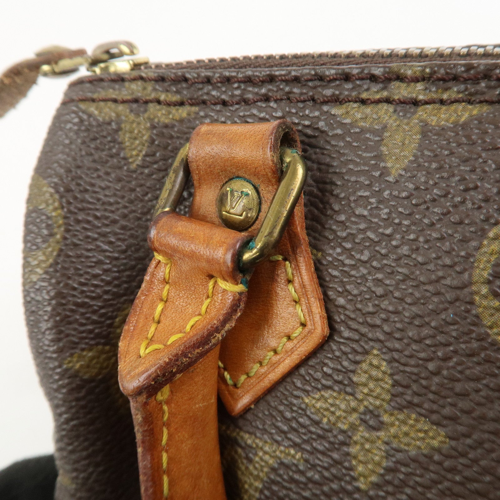 Louis Vuitton Monogram Mini Speedy Hand Bag Brown M41534