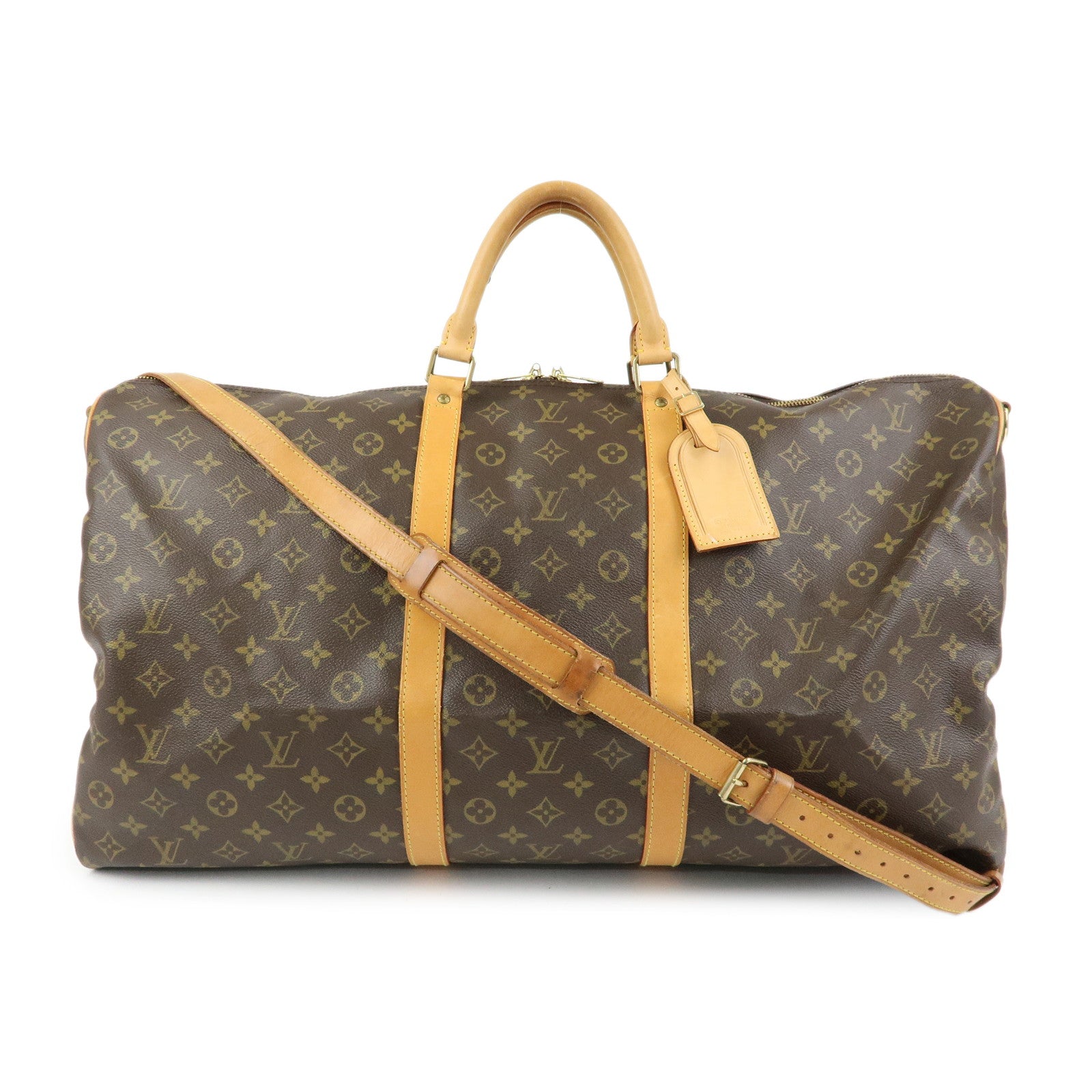 Louis Vuitton Monogram Keep All Bandouliere 60 Boston Bag M41412