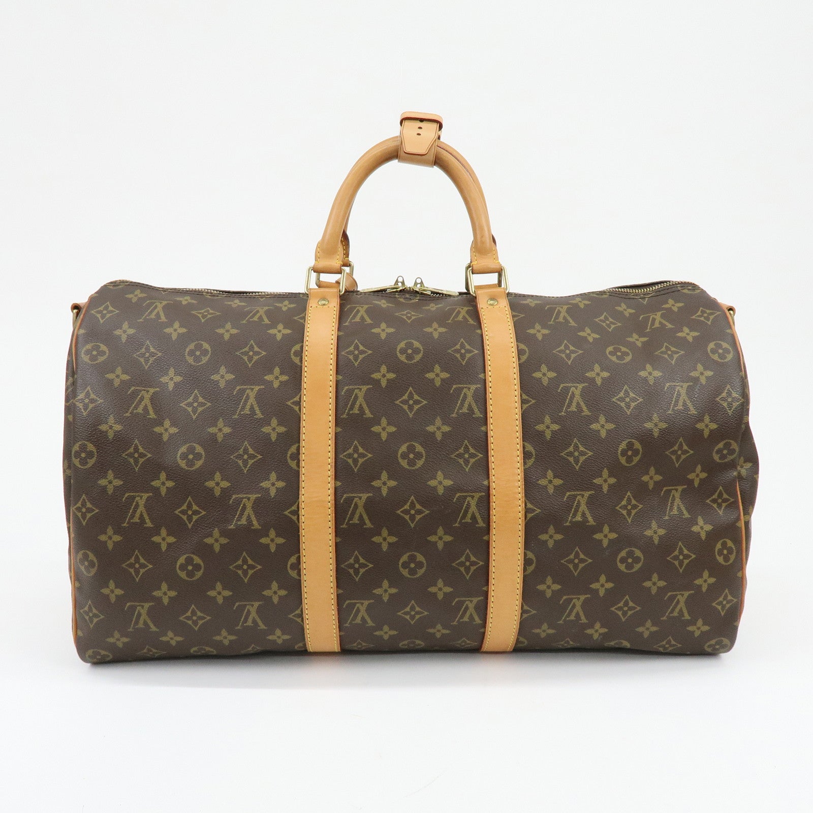 Louis Vuitton Monogram Keep All Bandouliere 50 Boston Bag M41416